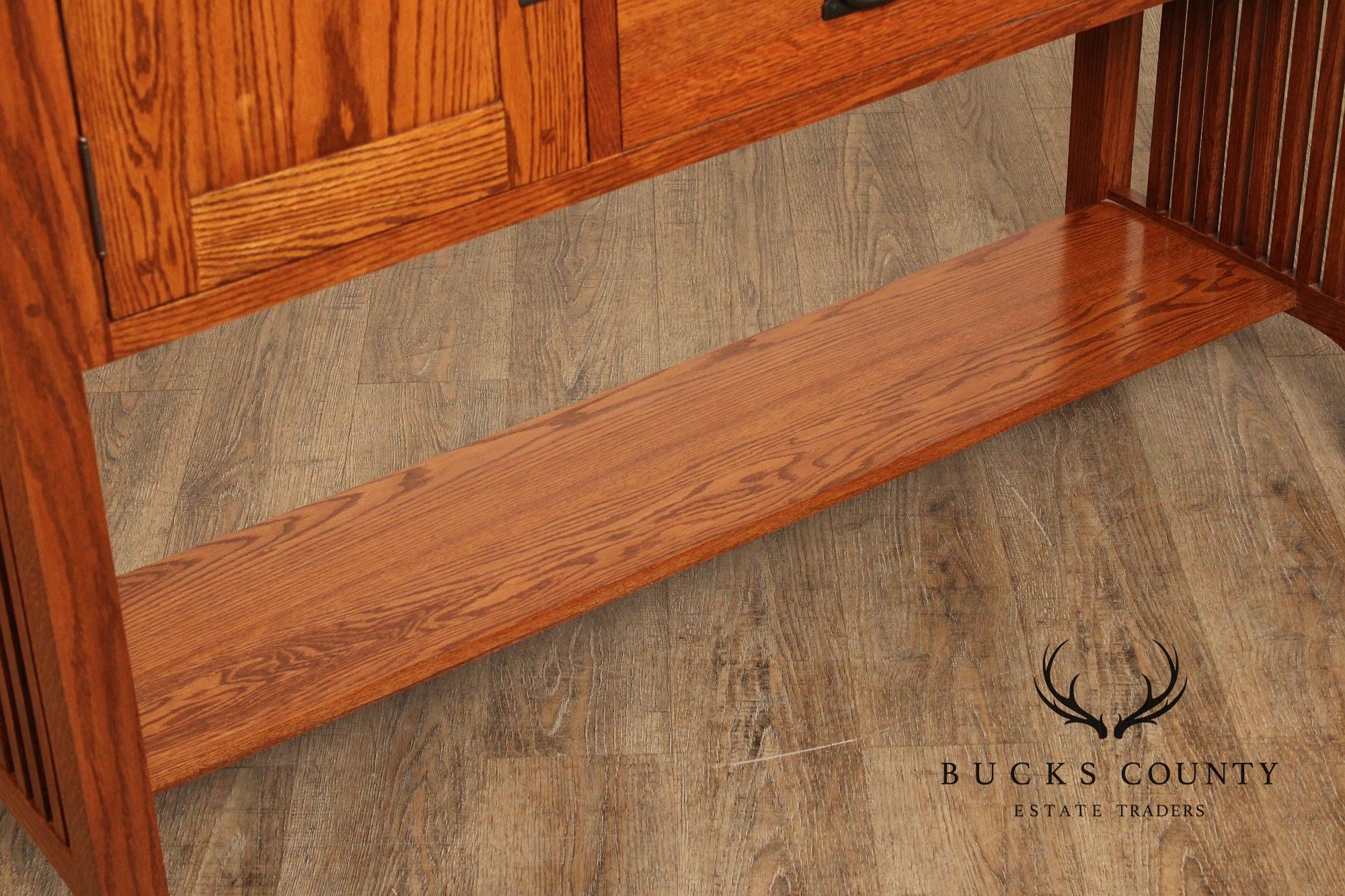 Mission Style Custom Quality Solid Oak Sideboard