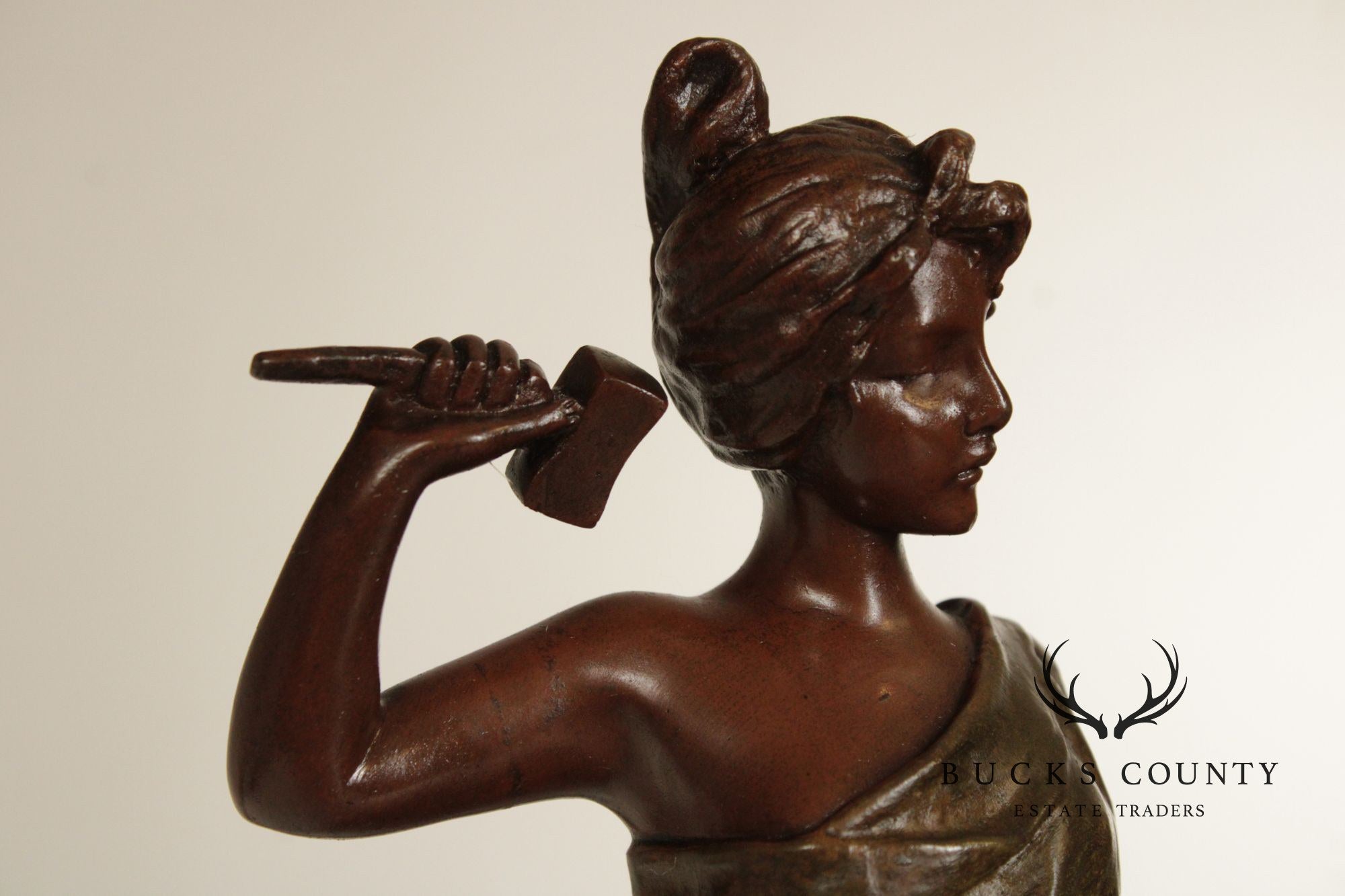Emmanuel Villanis Bronze Statue, 'The Sculptor'
