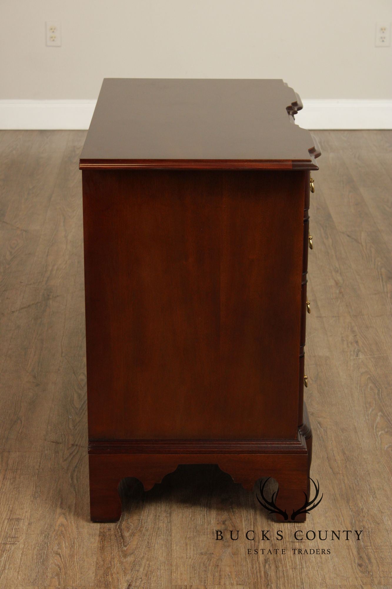 Councill Craftsmen Chippendale Style Mahogany Blockfront Chest