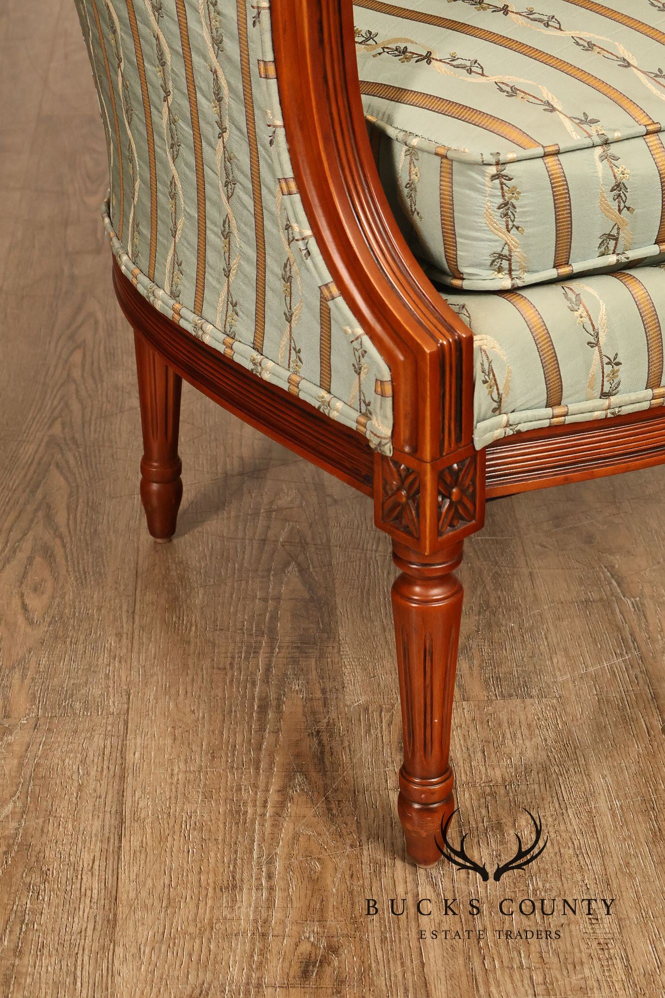 Harris Marcus French Louis XVI Style Pair of Bergere Armchairs