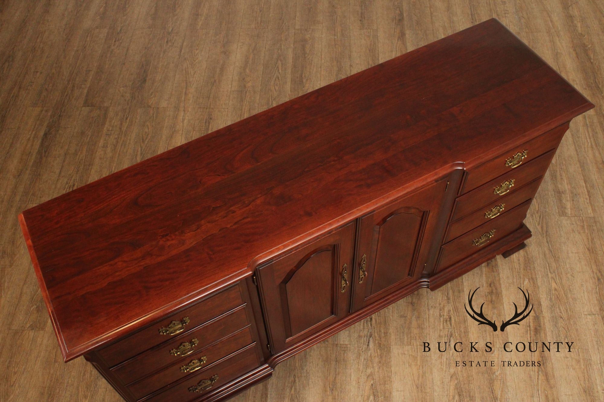 Pennsylvania House Chippendale Style Cherry Long Dresser