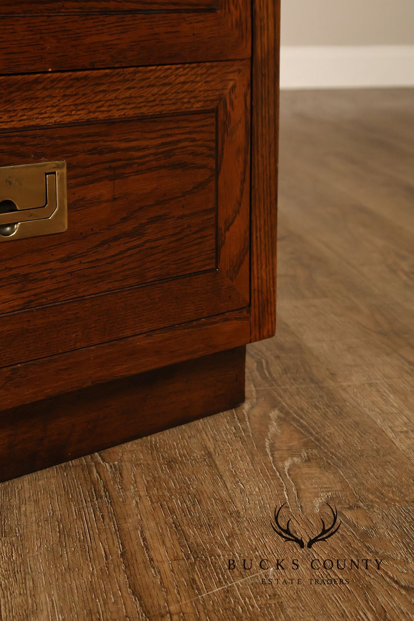 Henredon Scene One Campaign Style Bedroom Armoire Cabinet