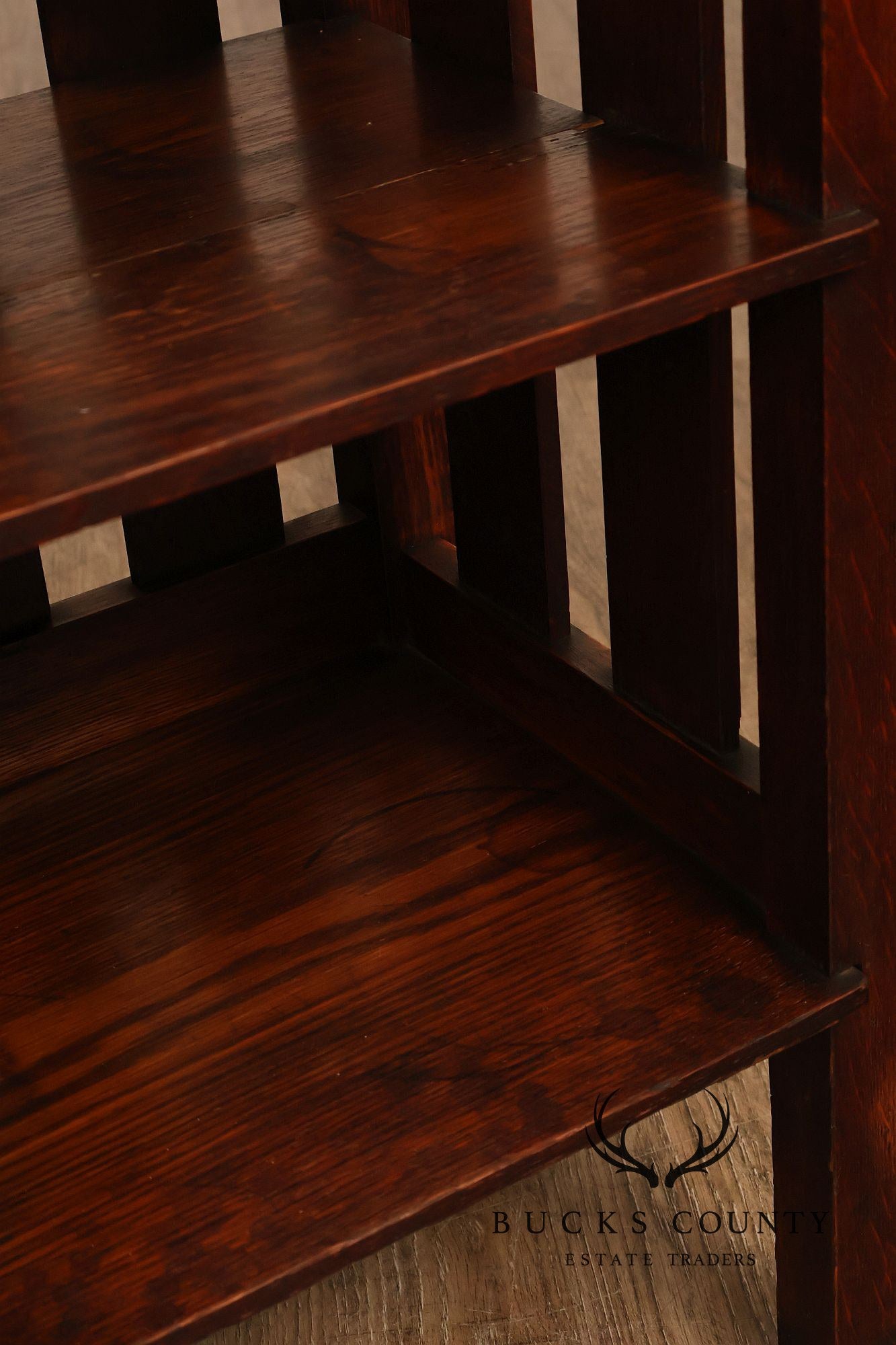 Stickley Brothers Antique Mission Oak Magazine Stand Bookcase