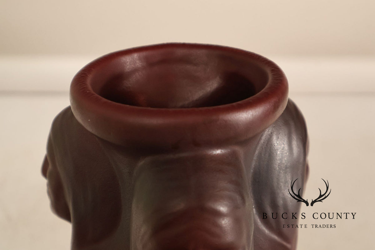 Van Briggle Native American Three Faced Vase