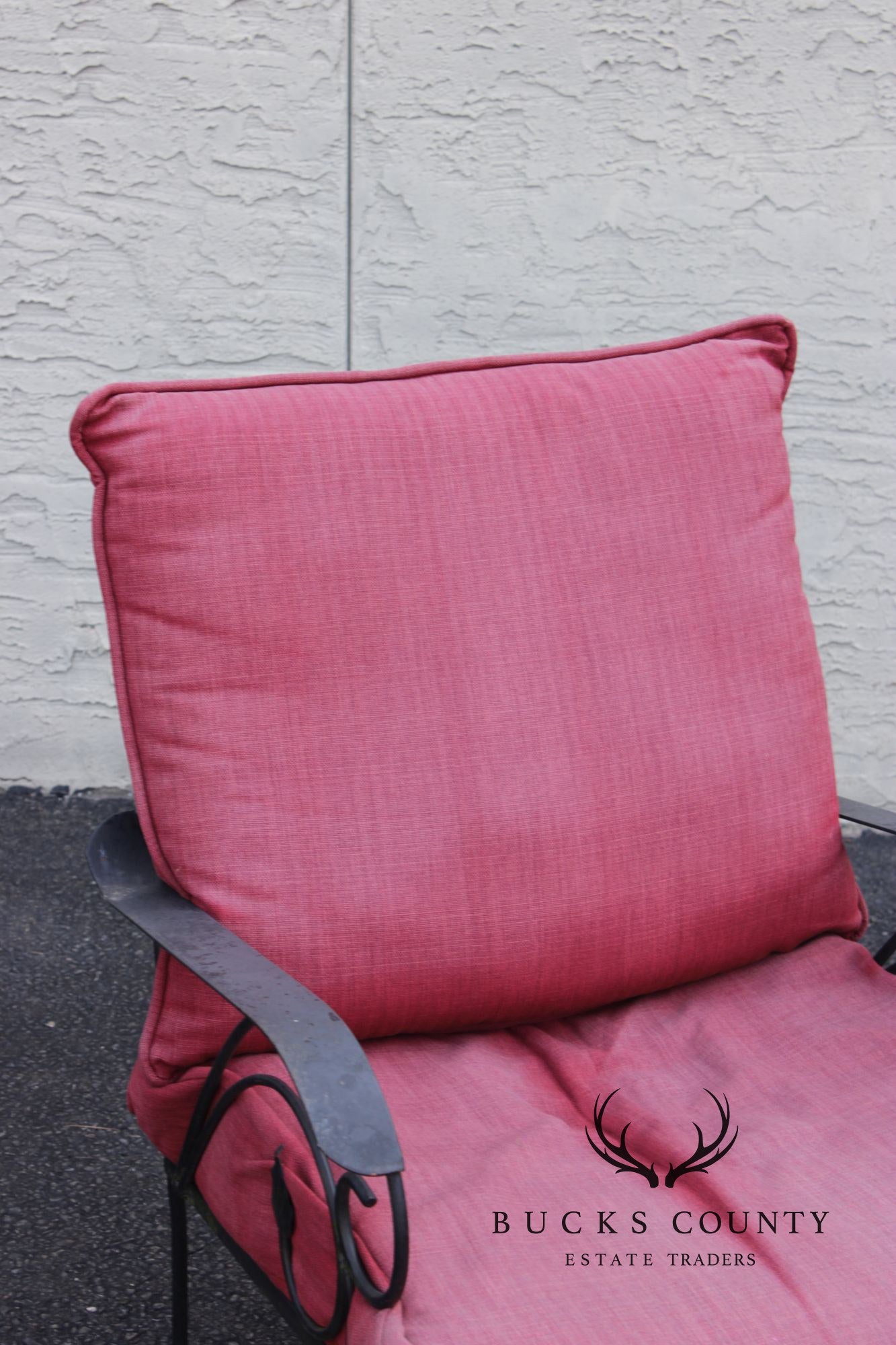 Vintage Wrought Iron Patio Or Garden Lounge Chair