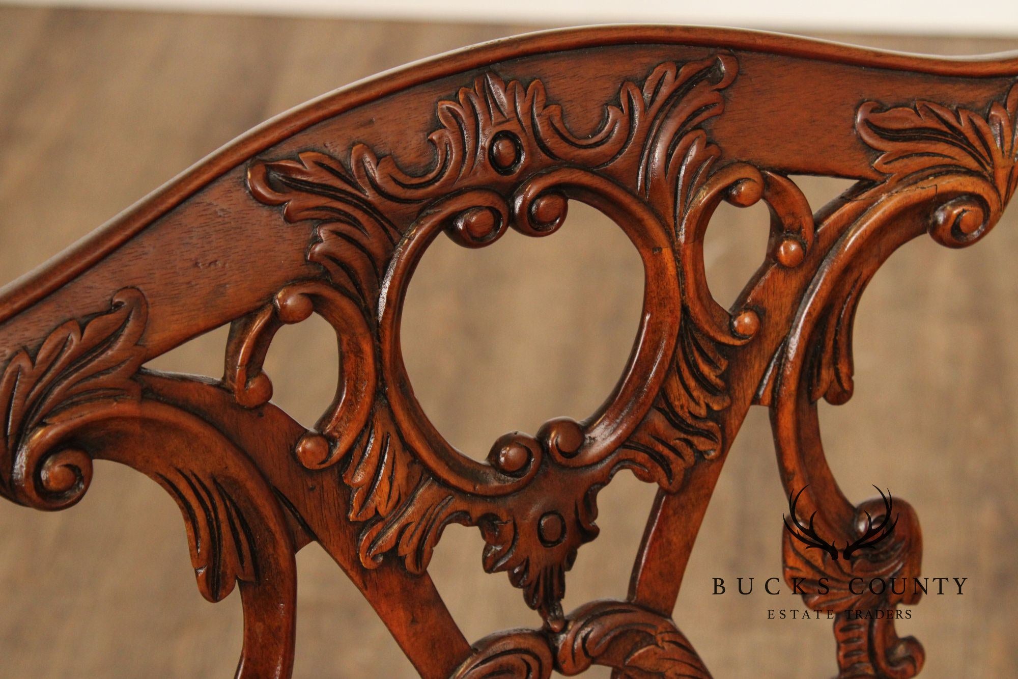 Theodore Alexander Pair of 'Rococo Splendour' Side Dining Chairs