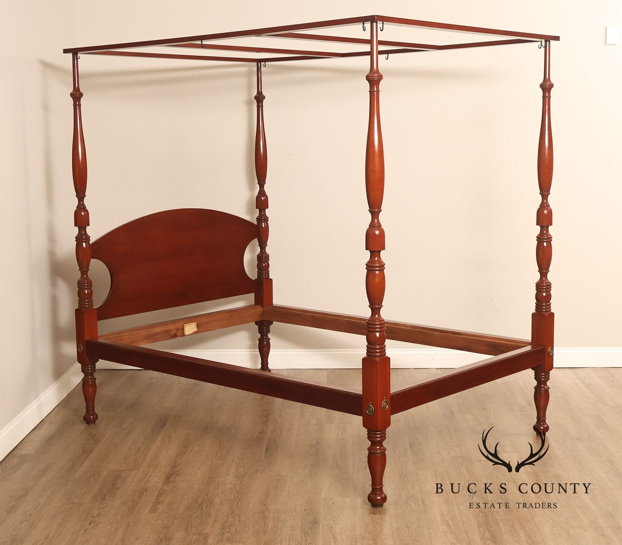 Andersen & Stauffer Sheraton Style Cherry Full Size Tall Post Canopy Bed