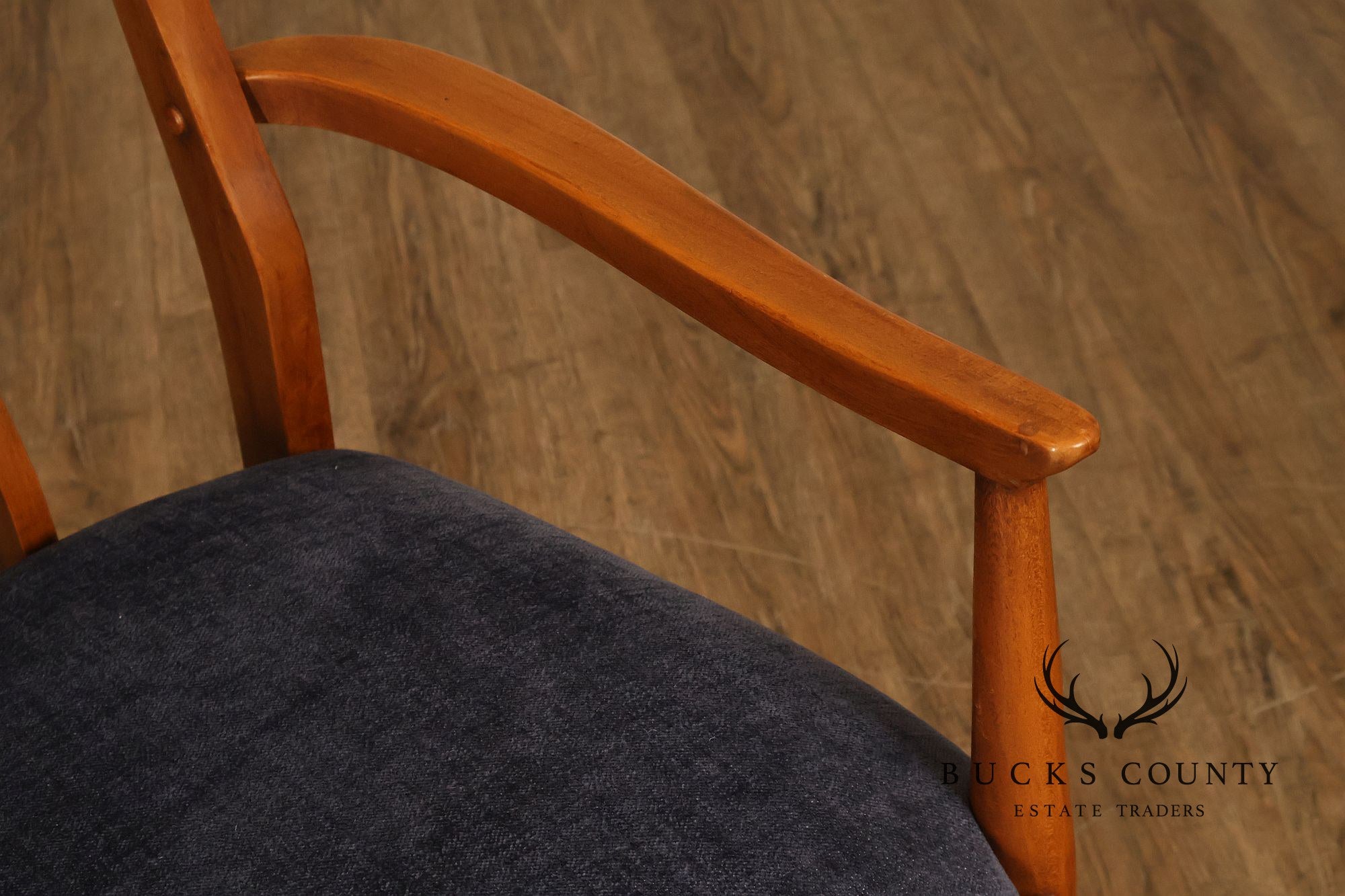 Blowing Rock Mid Century Modern Set Of Six Walnut Dining Chairs