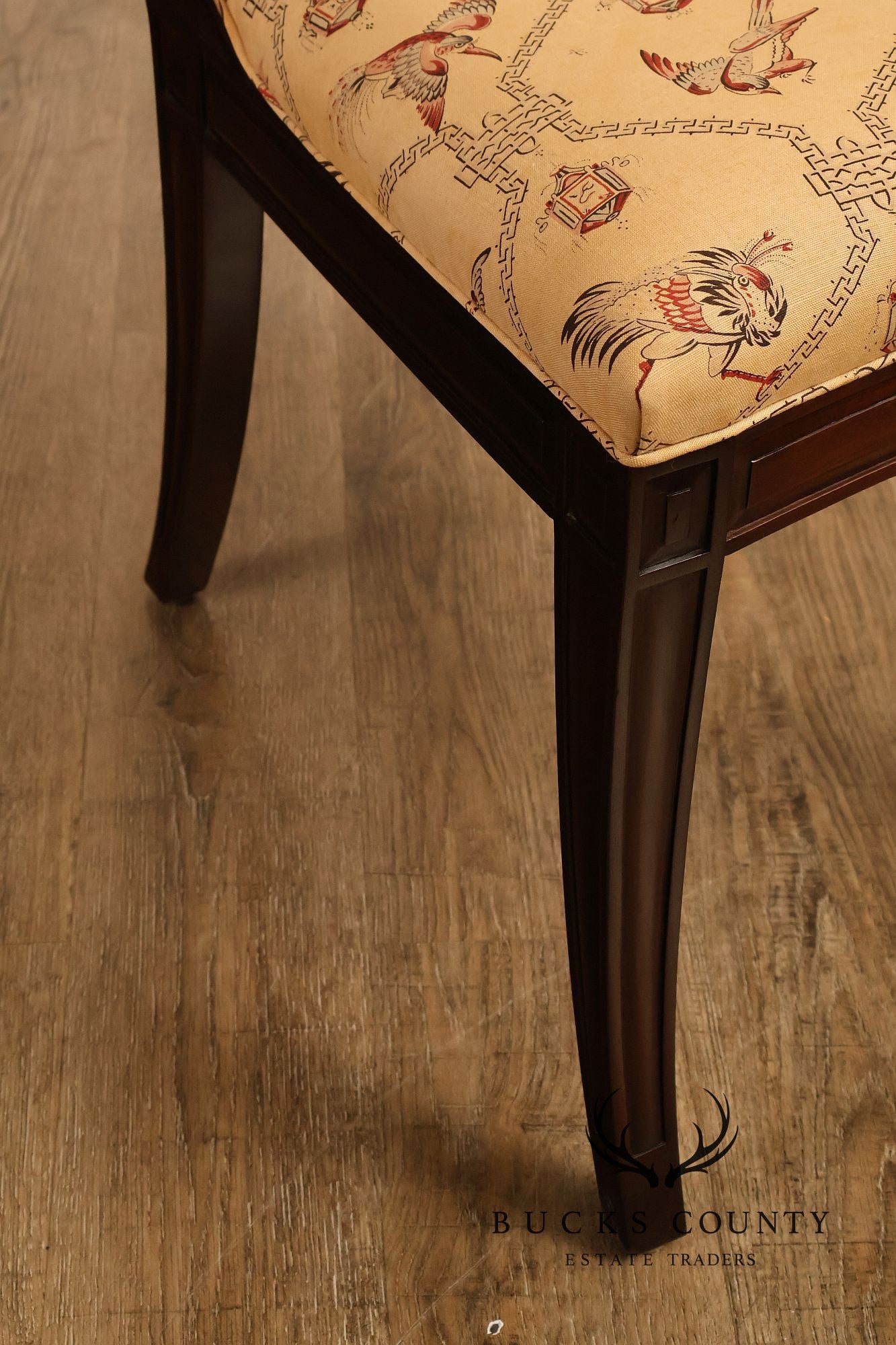 Empire Style Set of Ten Mahogany Dining Chairs