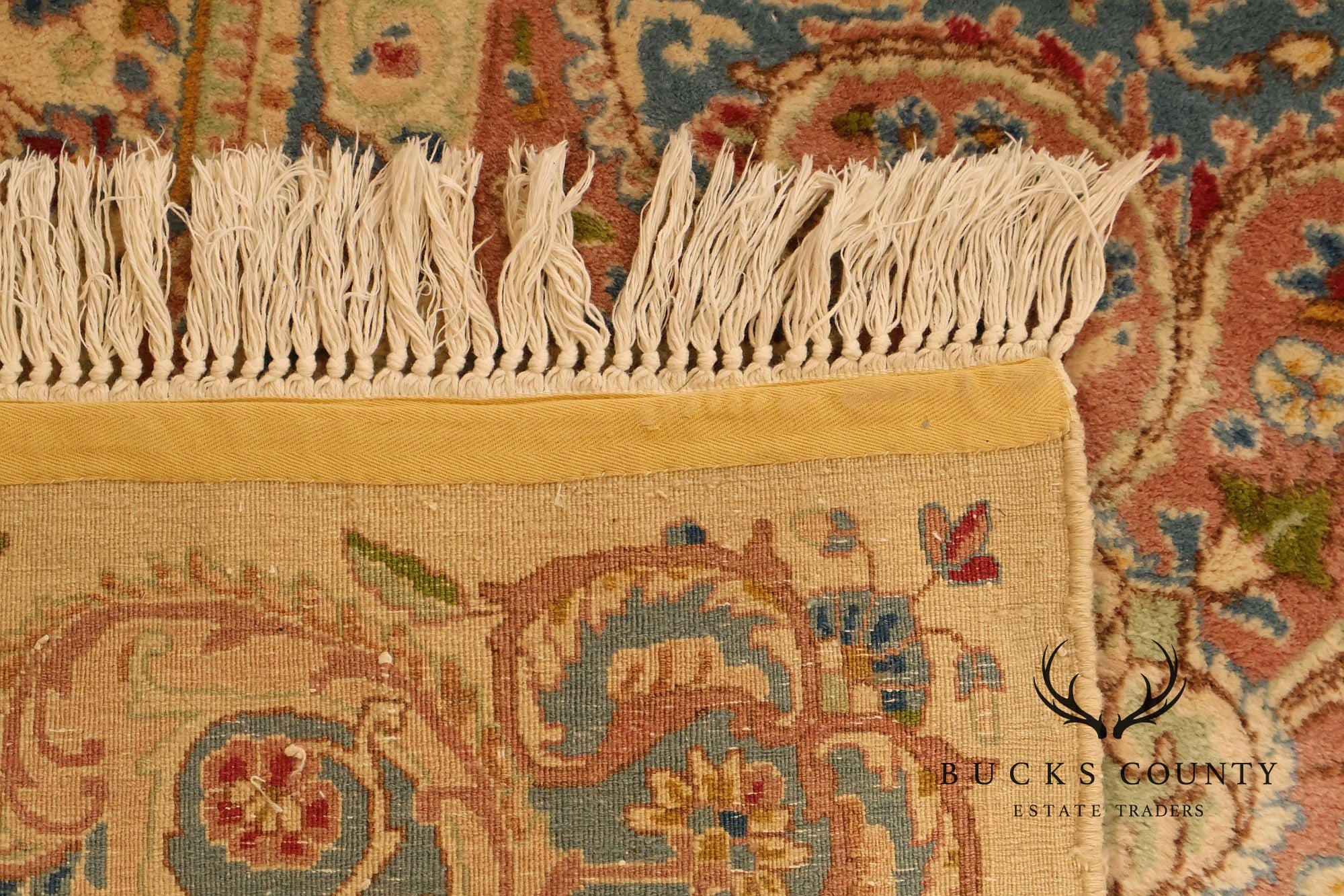 Kirmin Pattern Large Hand Tied 11' x 18' Fringed Area Rug