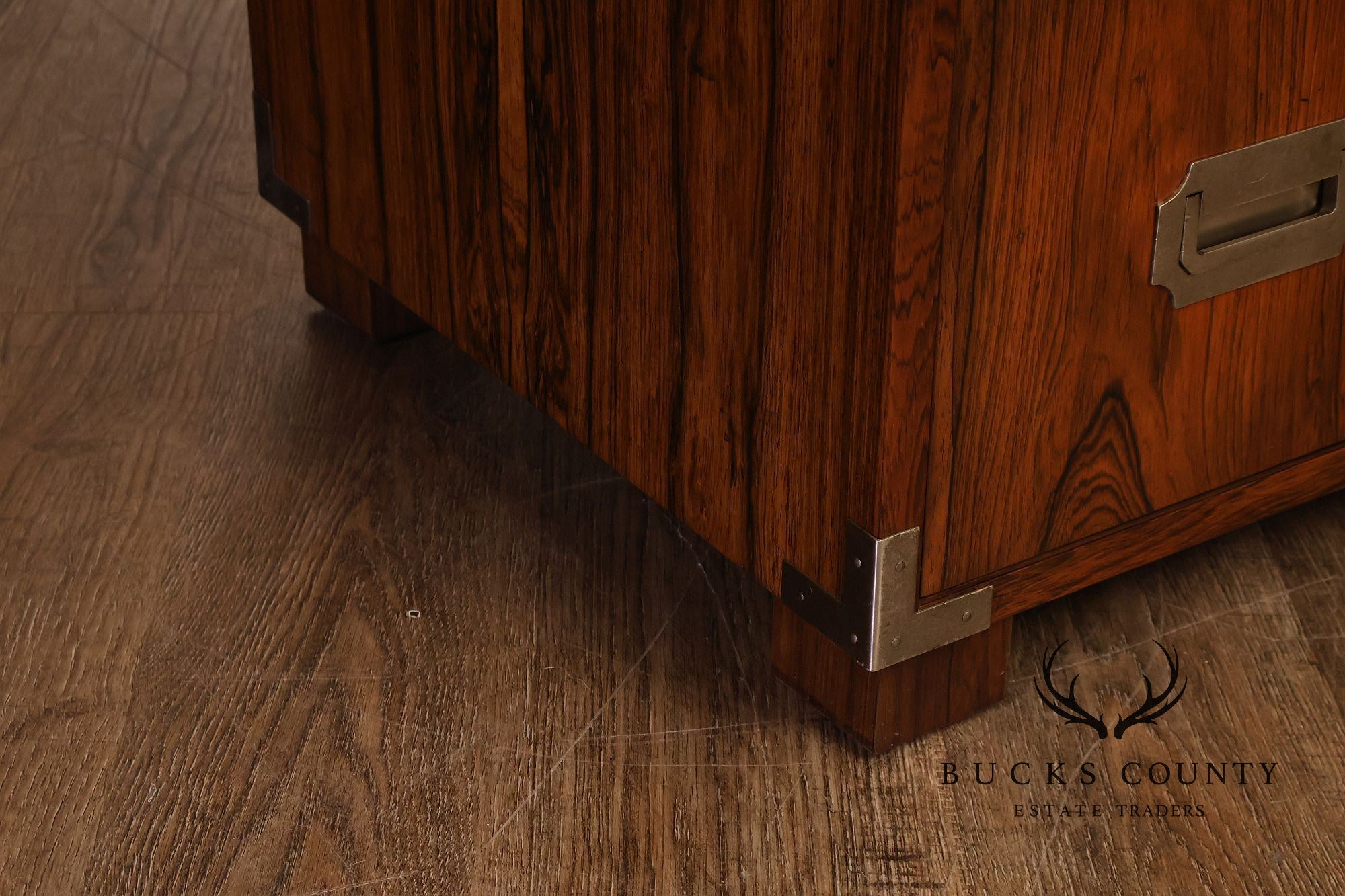 Baker Campaign Style Rosewood Low Chest