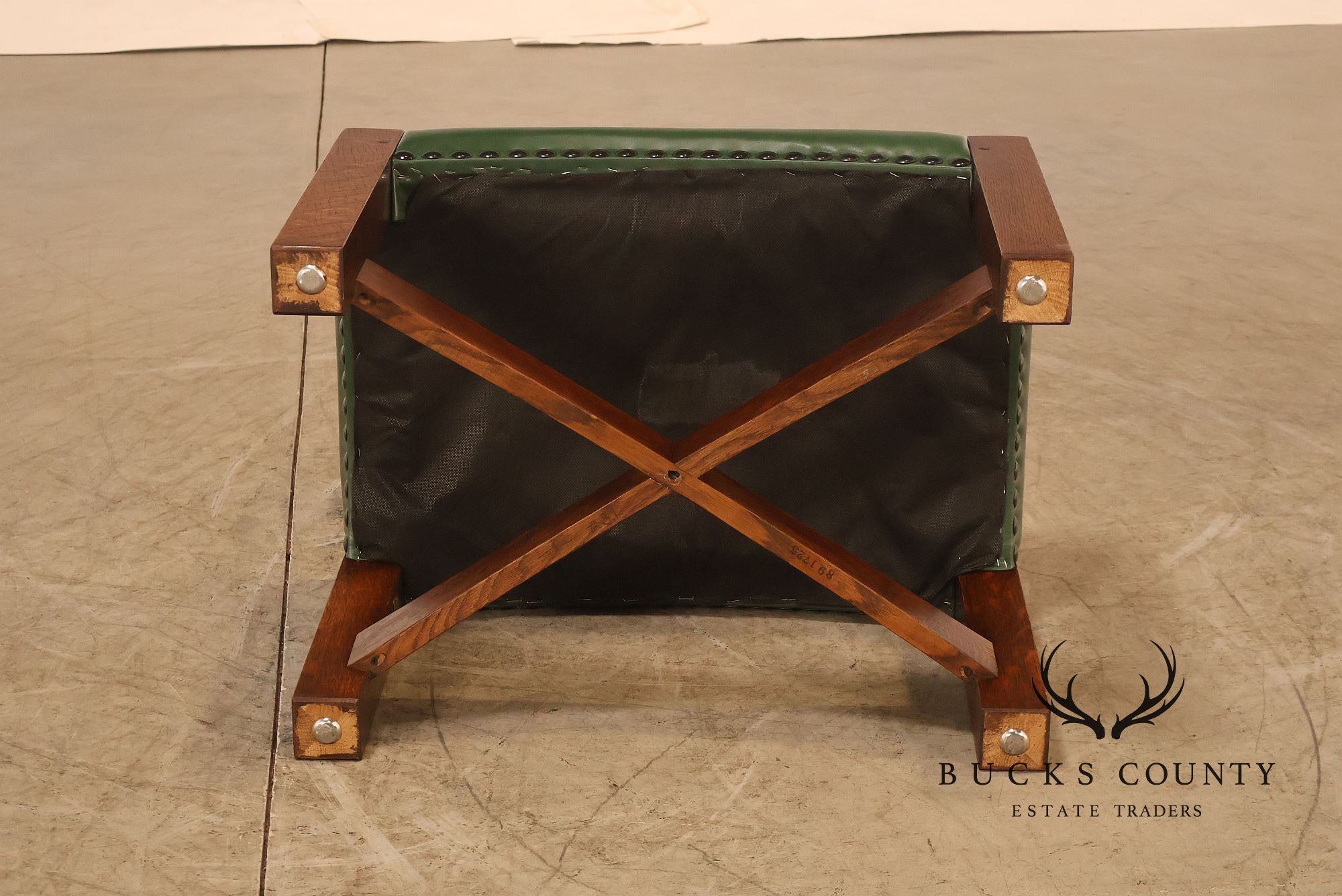 Stickley Mission Collection Oak and Leather Eastwood Footstool