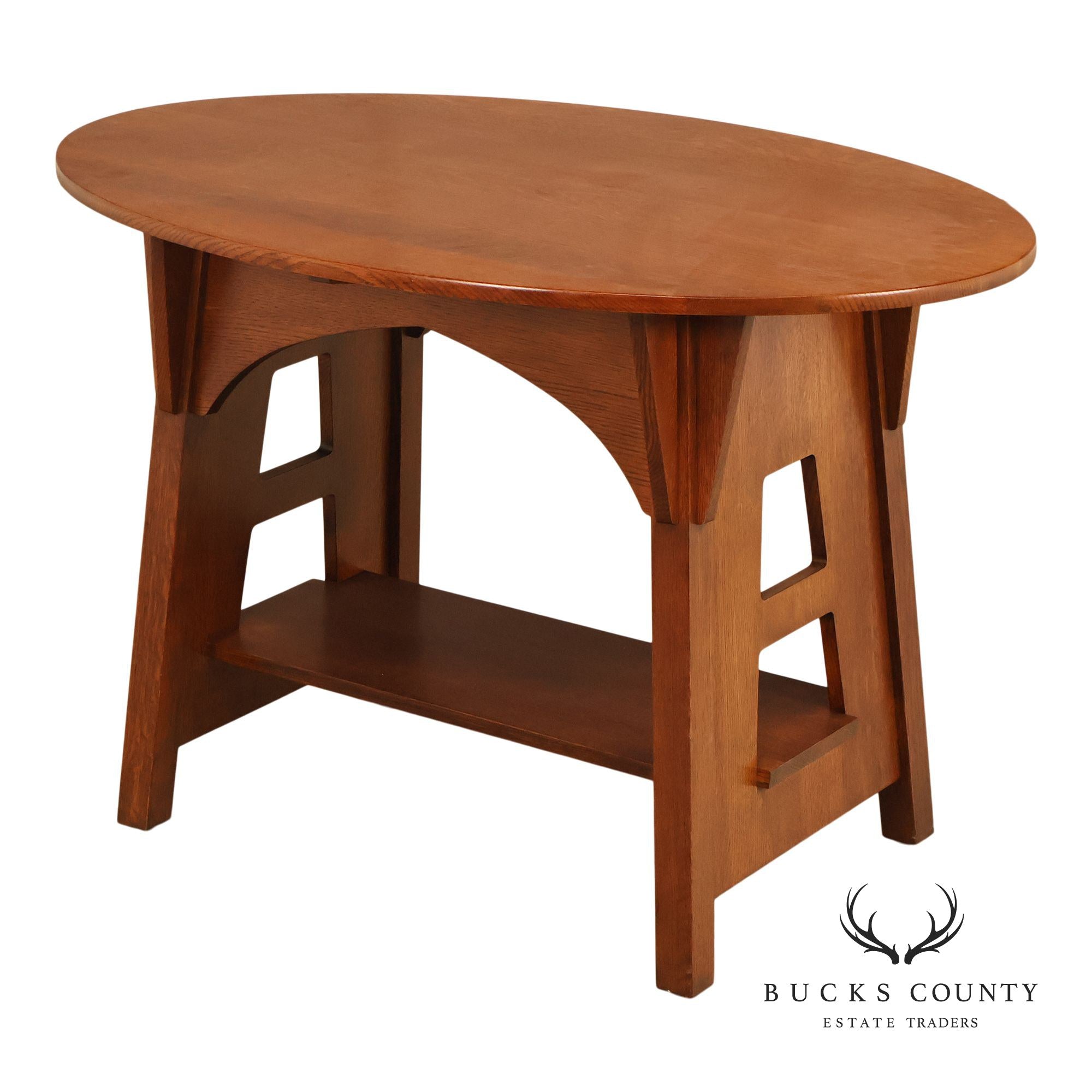 Stickley Mission Collection Oak Limbert Library Table