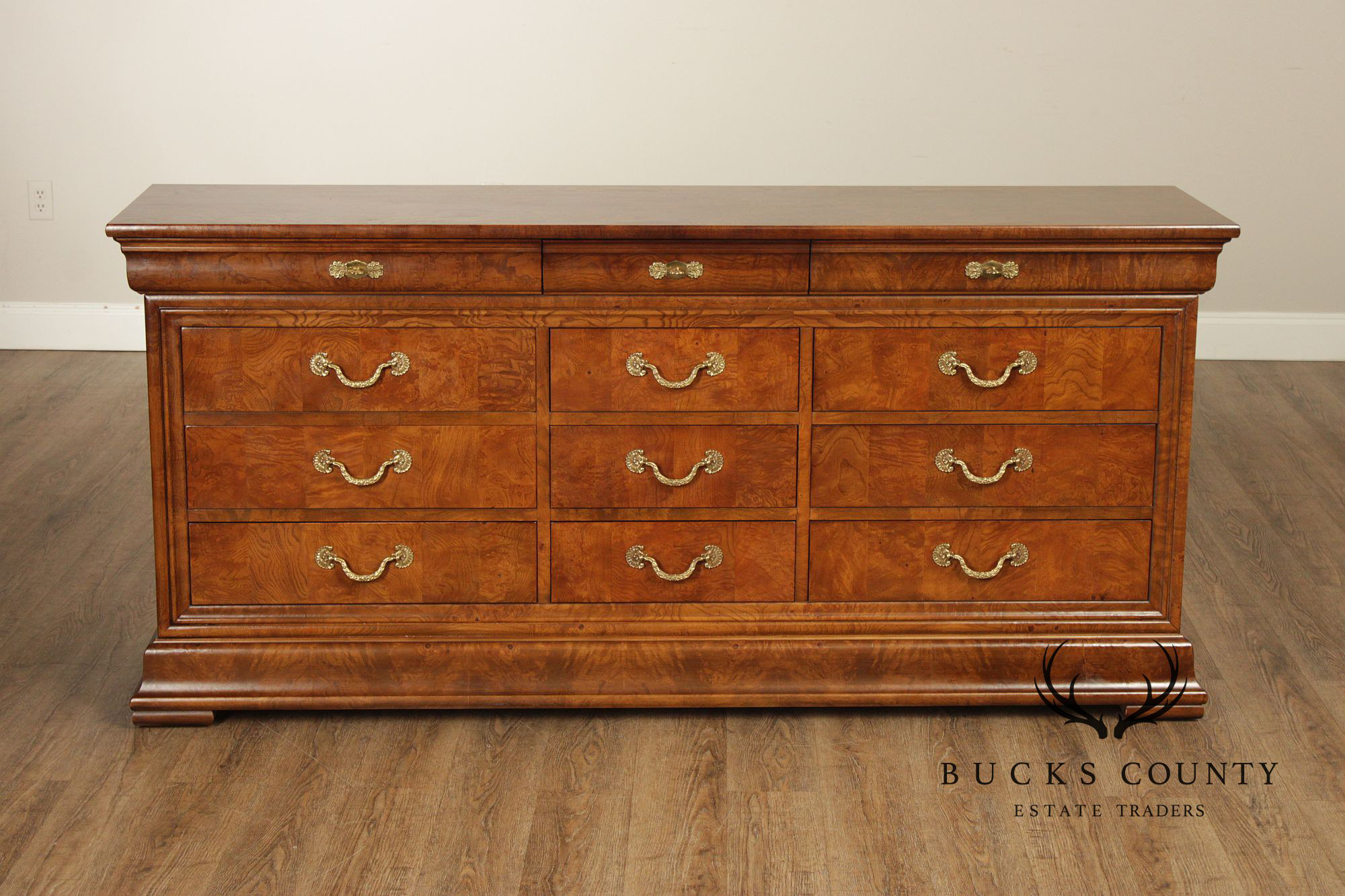 Henredon 'Charles X' Burlwood Long Dresser
