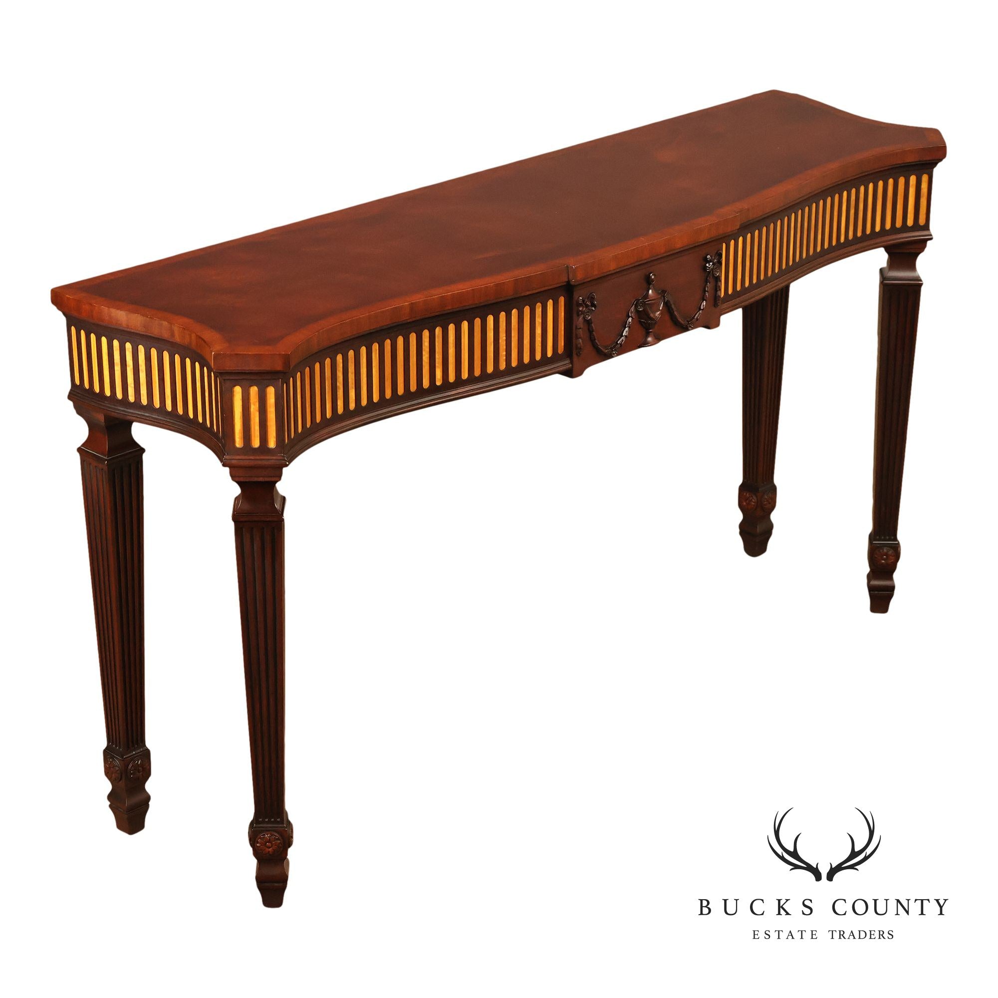 Henkel Harris Federal Style Mahogany Console Table