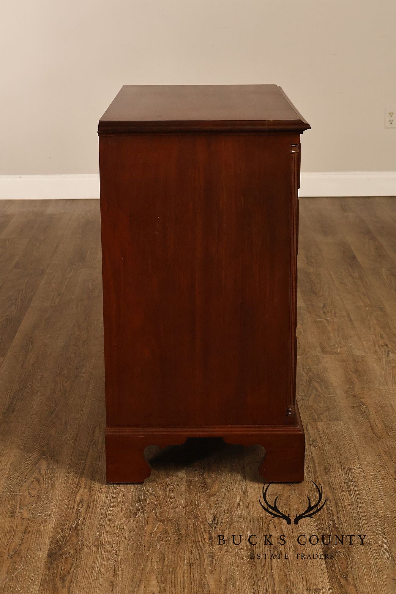 Custom Made 4 Drawer Mahogany Chippendale Style Chest of Drawers