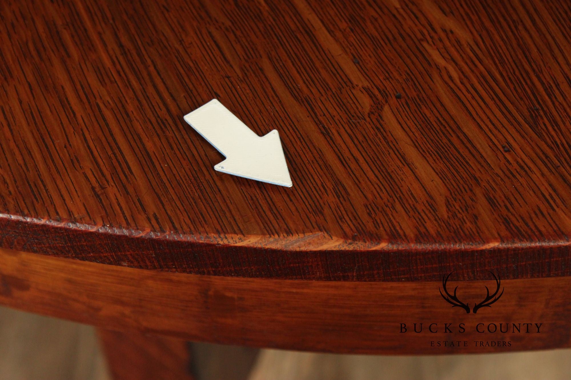 L. & J.G. Stickley Antique Round Oak Dining Table