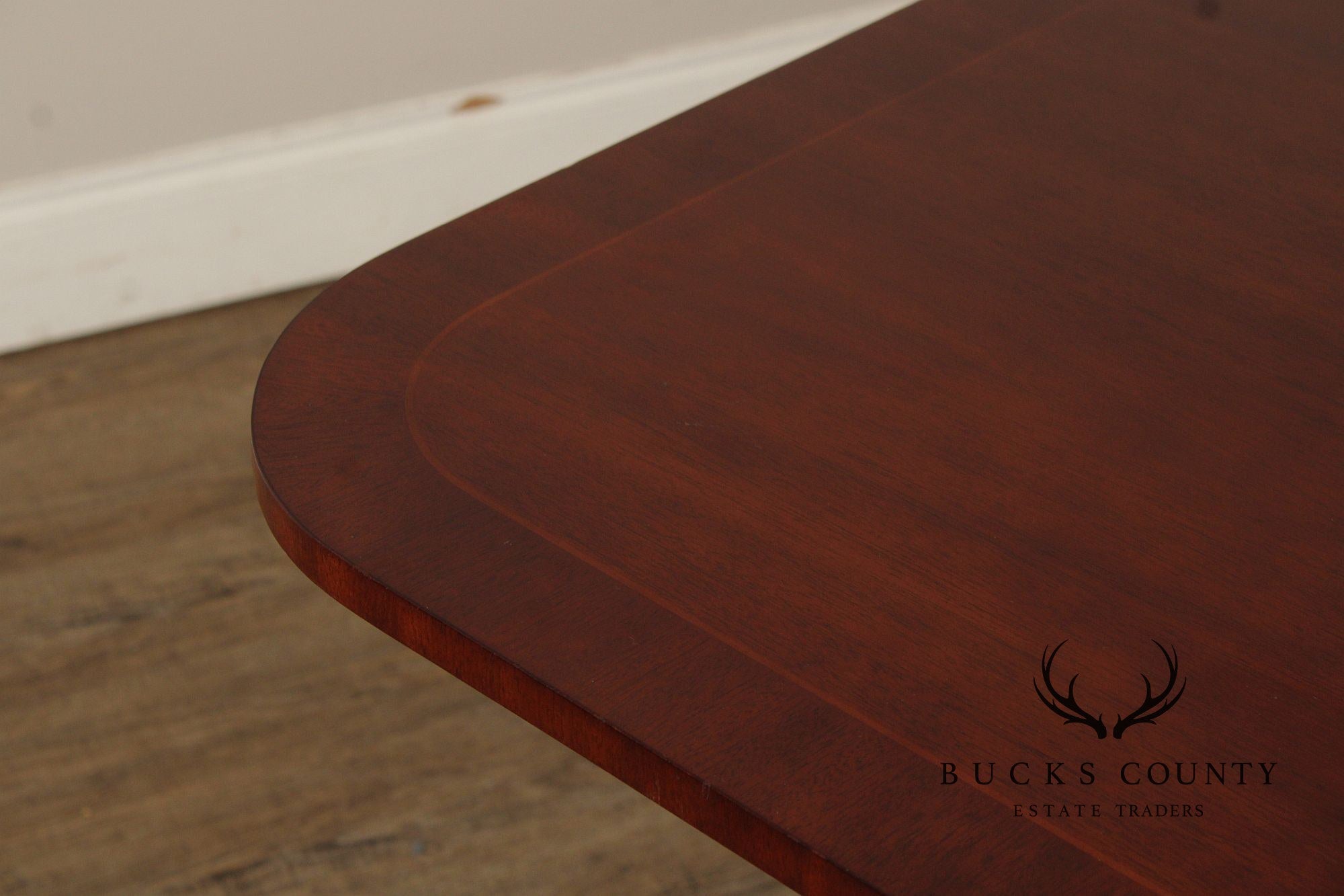 Kindel National Trust Double Pedestal Mahogany Expandable Dining Table