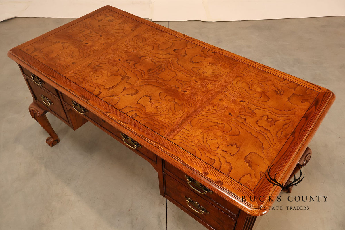 Hekman Georgian Style Oak Writing Desk