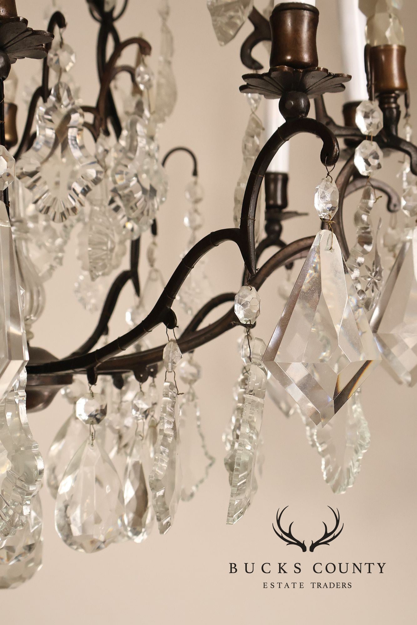 Versailles Style Crystal And Bronze Chandelier