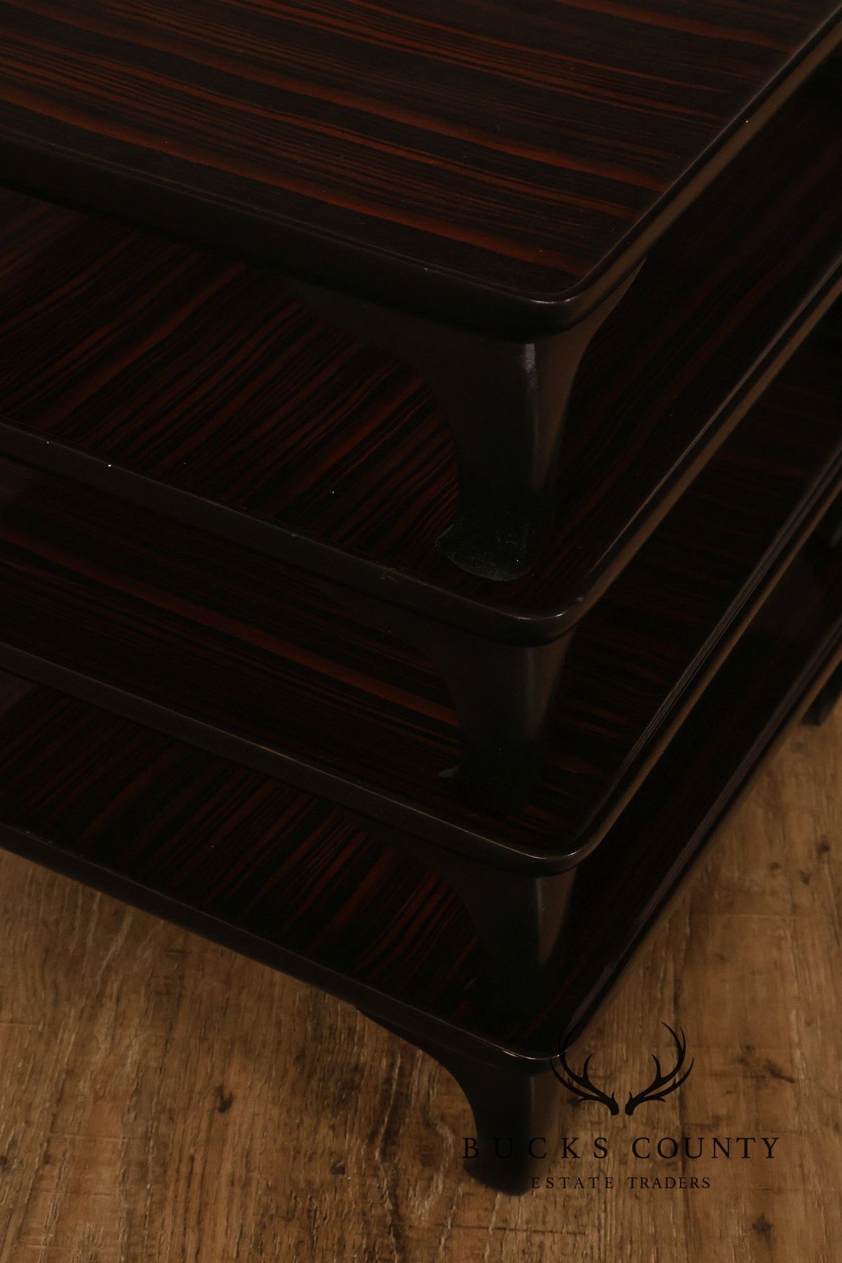 Ming Style Tiered Macassar Ebony Stacking Side Tables