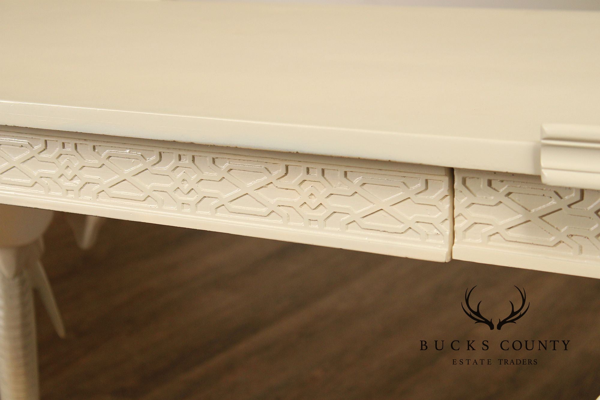 Hollywood Regency Painted Elephant Head Writing Desk