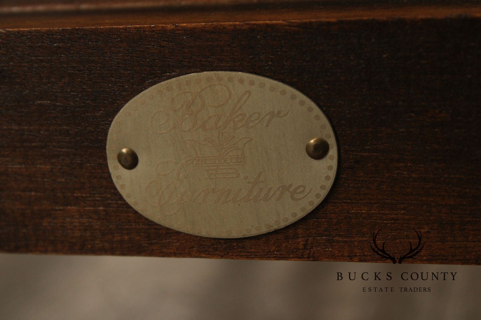 Baker Furniture Georgian Style Pair of Mahogany Armchairs