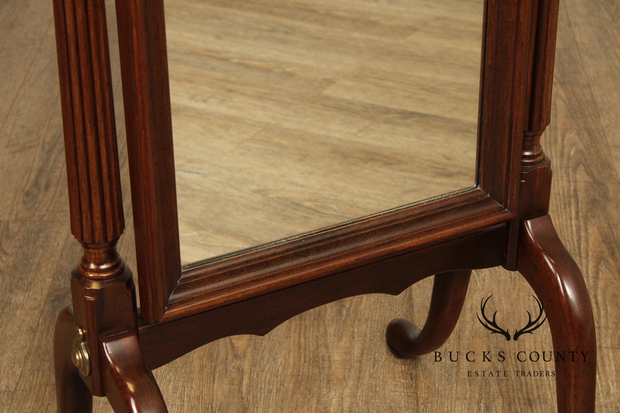 Ethan Allen 'Georgian Court' Cherry Cheval Mirror