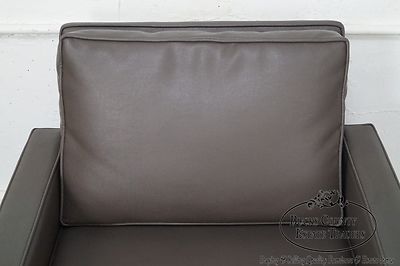 Milo Baughman Thayer Coggin Mid Century Modern Chrome Frame Club Lounge Chair