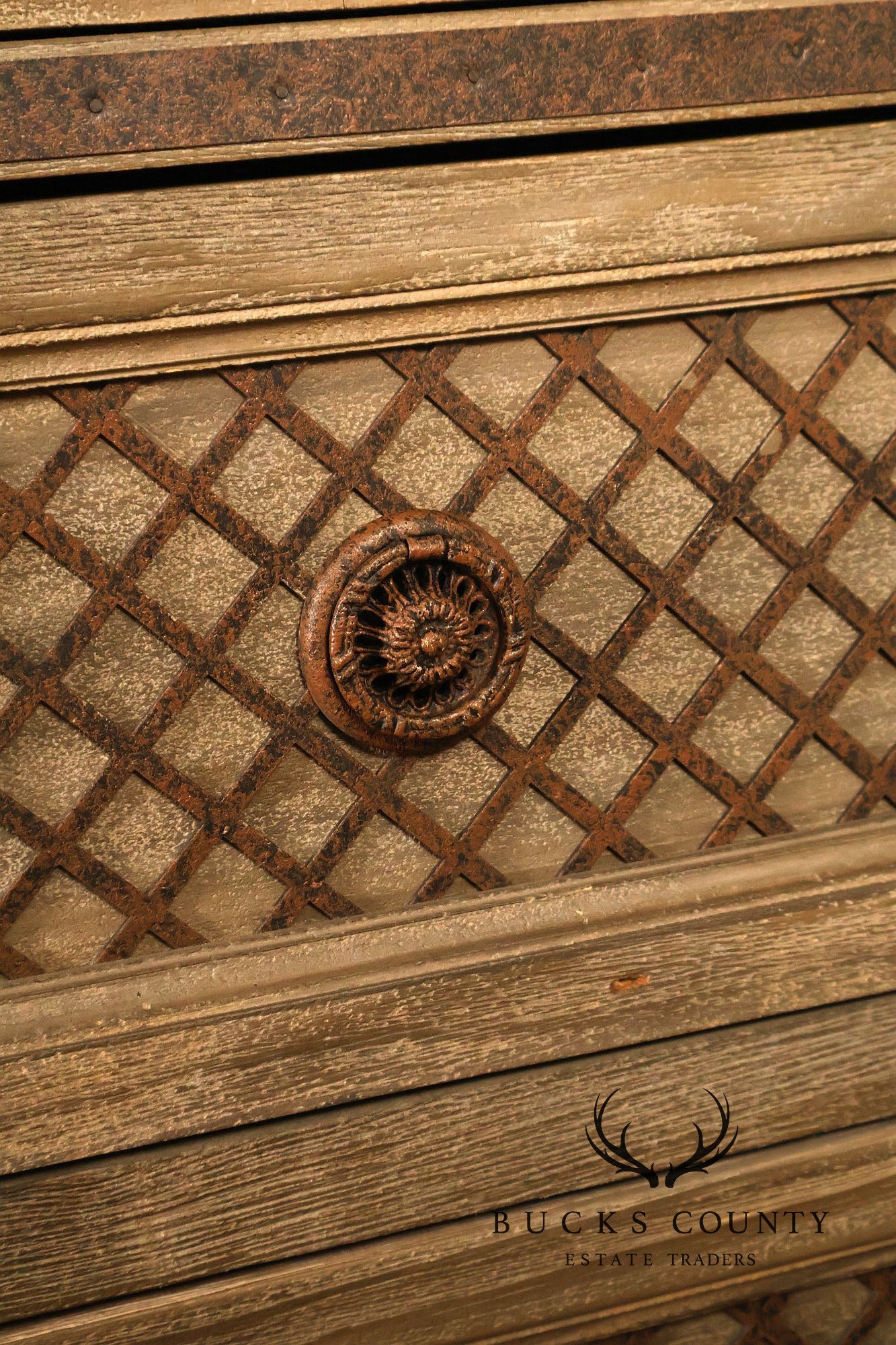 Restoration Hardware Treillage Collection Louis XVI Style Latticework Double Dresser