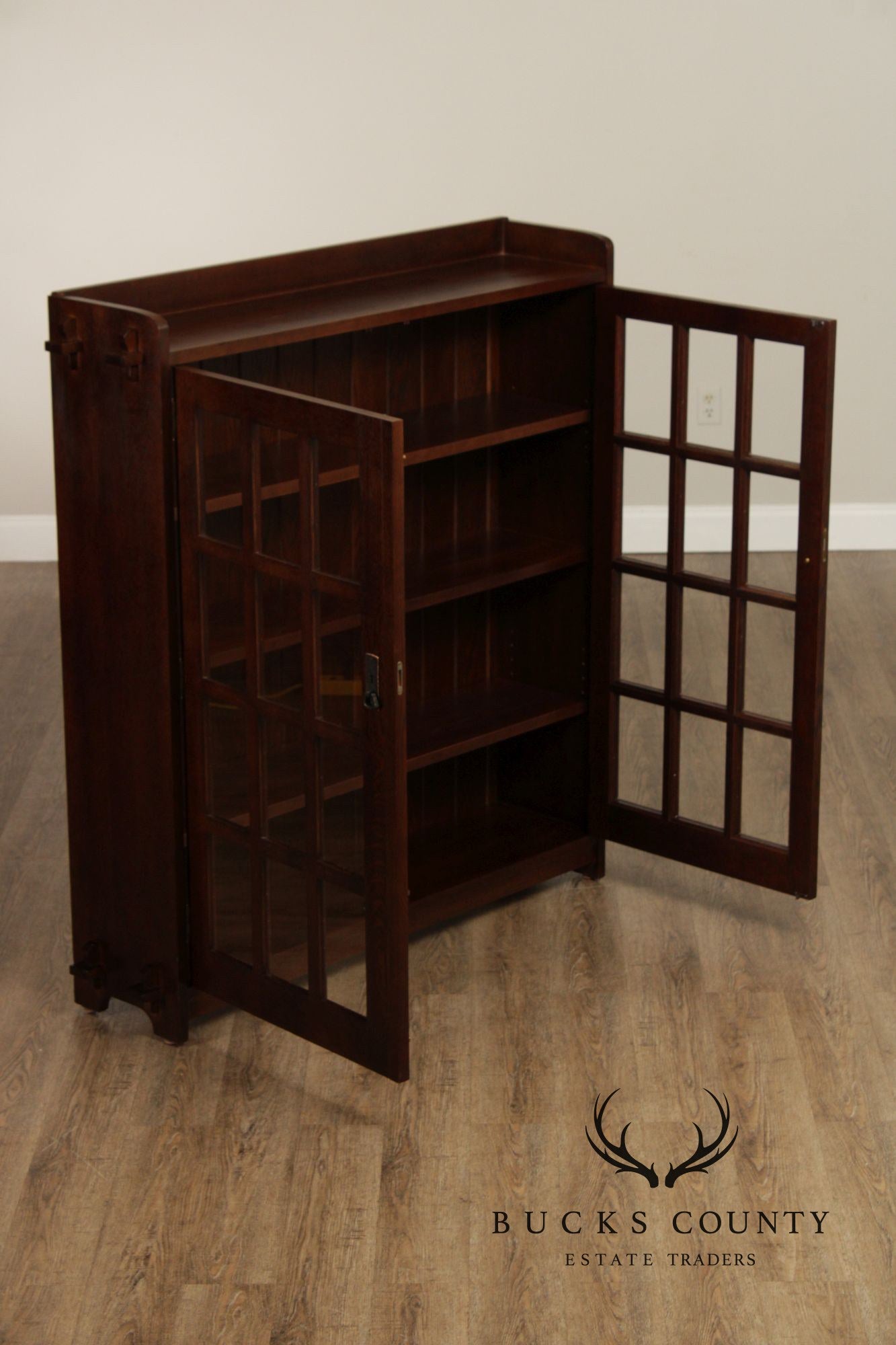 Stickley Mission Collection Oak Two Door Bookcase