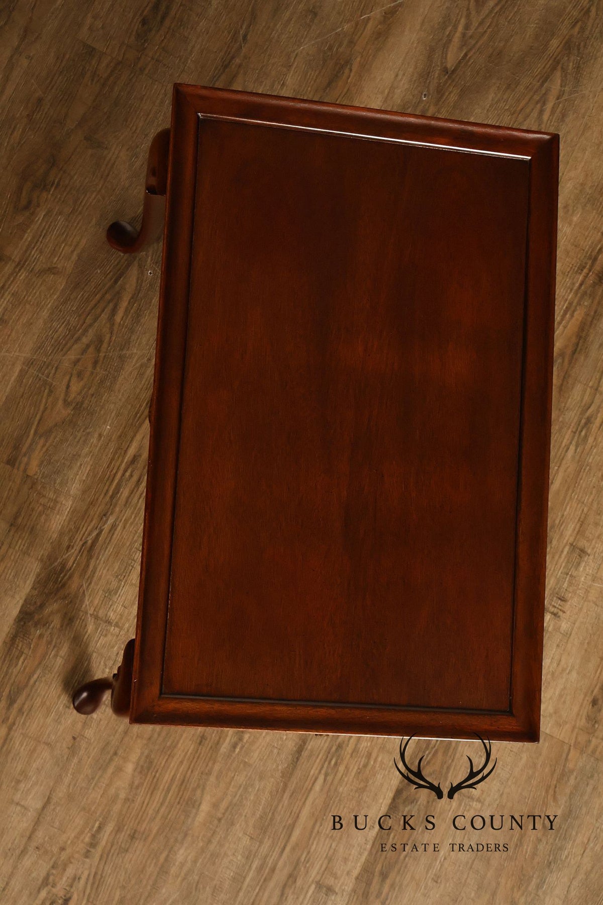 Queen Anne Style Mahogany Tea Side Table