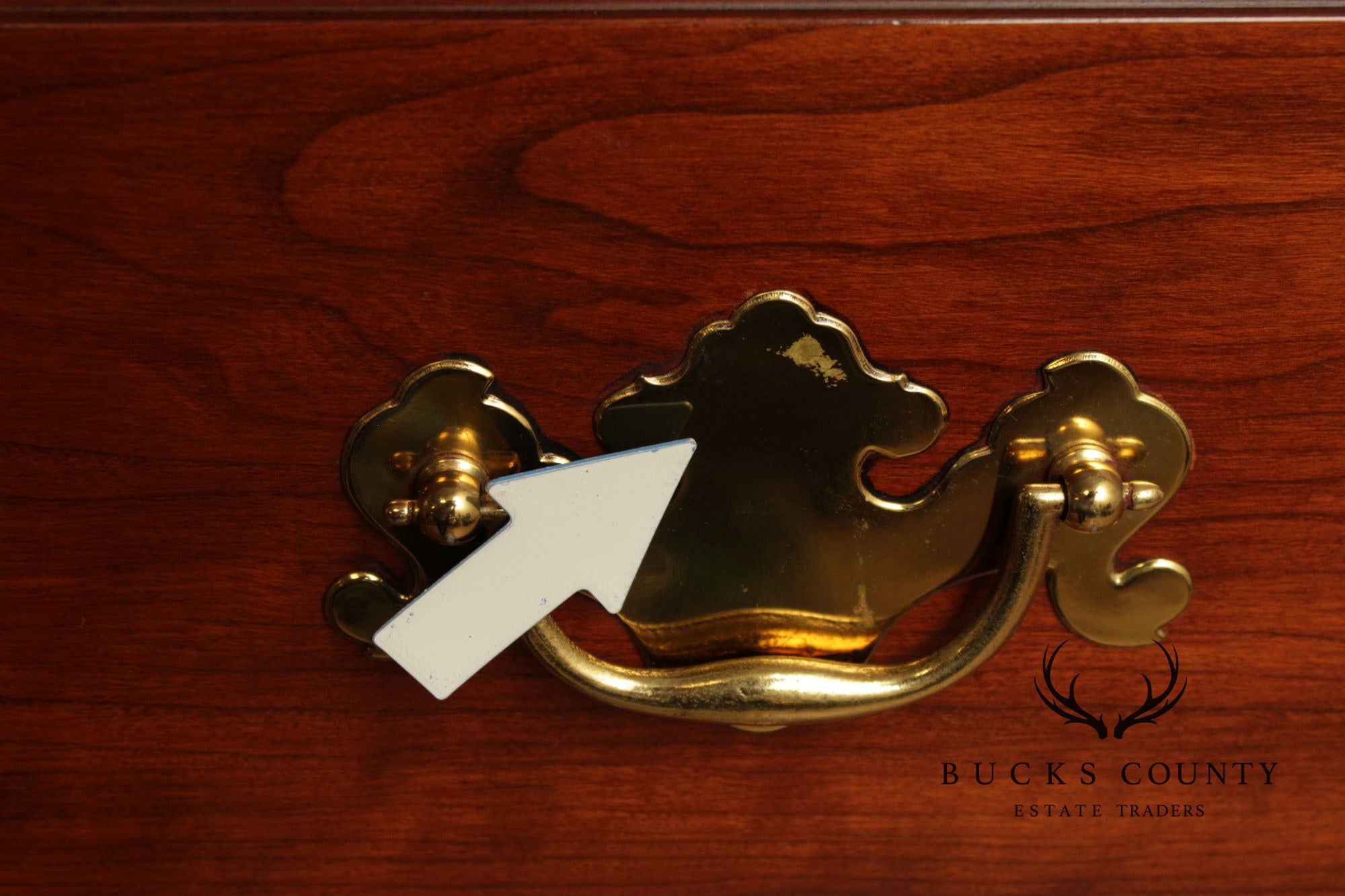 Henkel Harris Chippendale Style Cherry Tall Chest