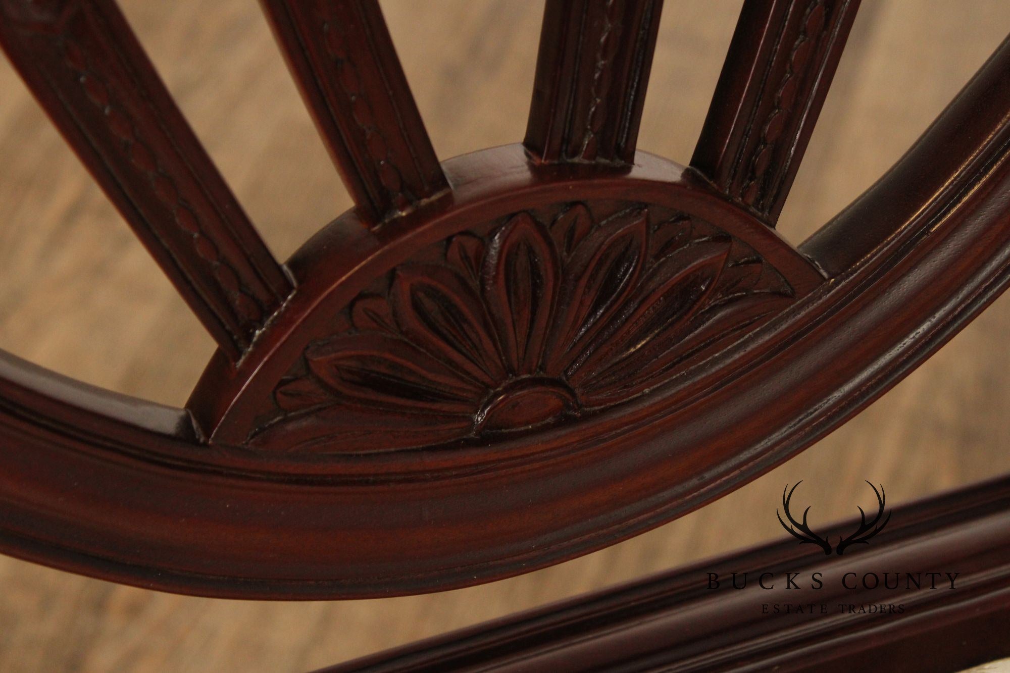 Baker Historic Charleston Set of Four Mahogany Dining Armchairs