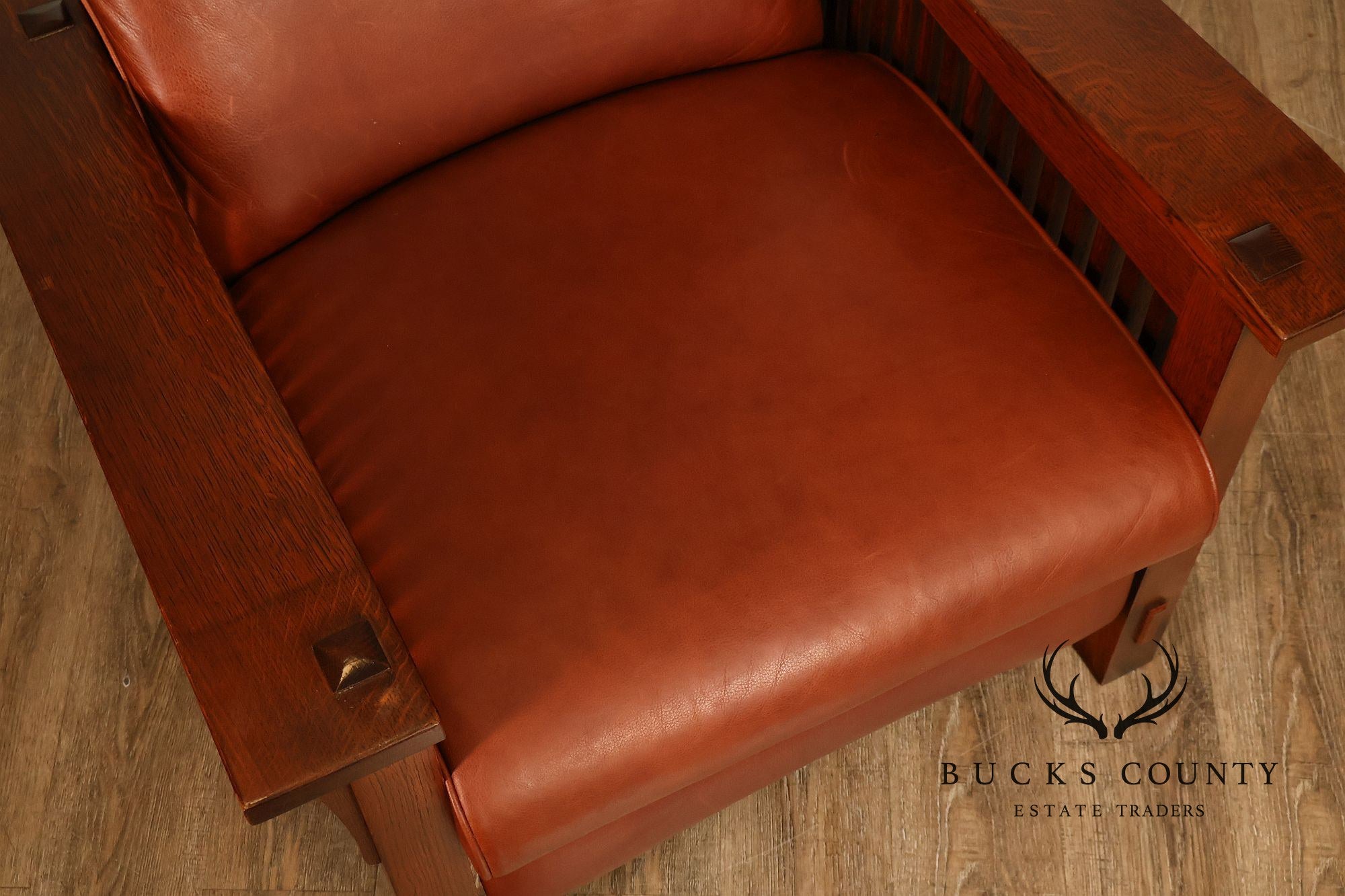 Stickley Mission Collection Oak Bent Arm Morris Recliner