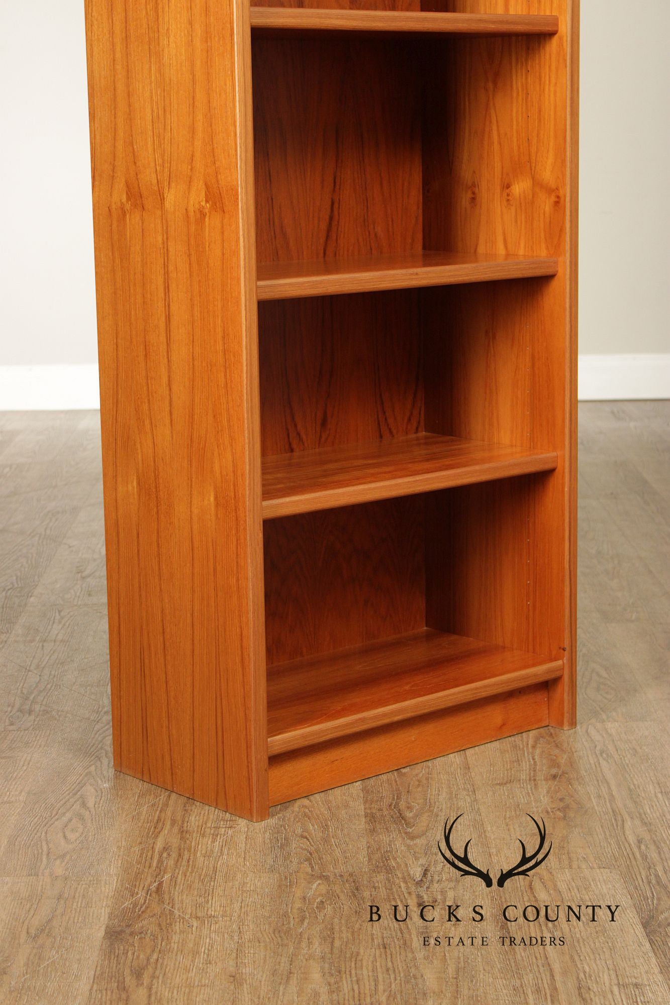 Pair Of Danish Mid Century Modern Teak Bookcases