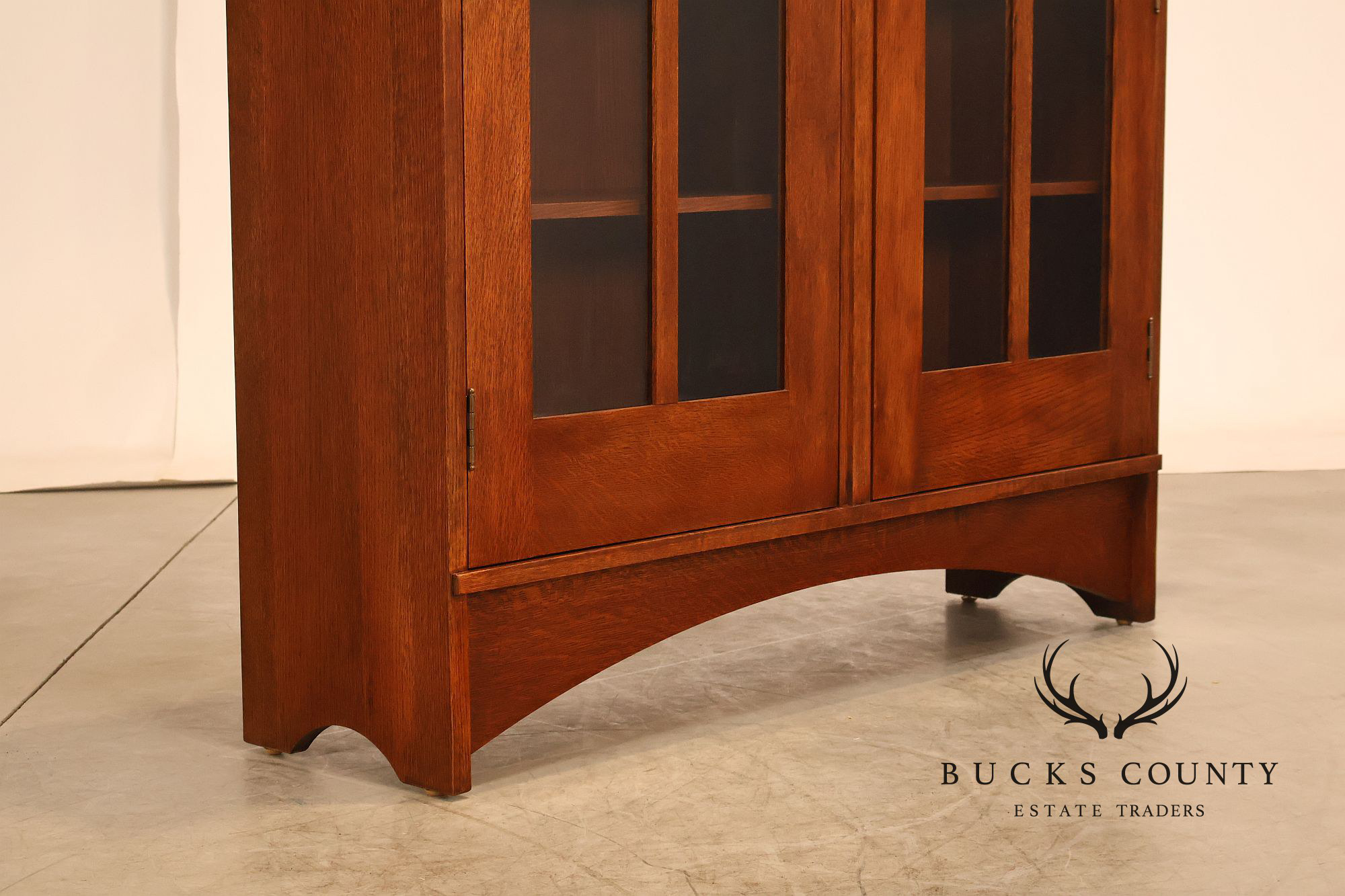 Stickley Harvey Ellis Mission Inlaid Oak Bookcase
