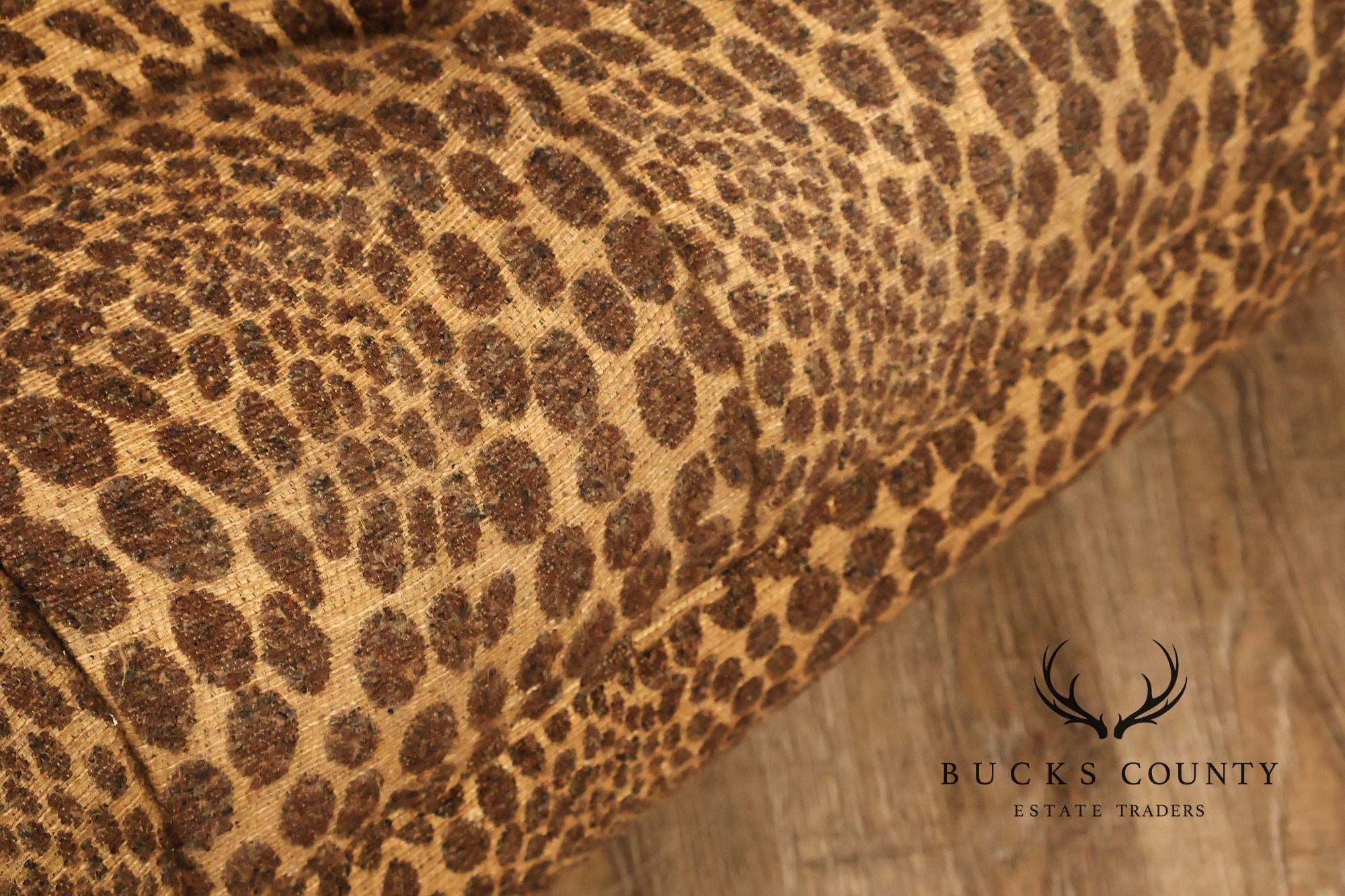 English Regency Style Large Tufted Ottoman