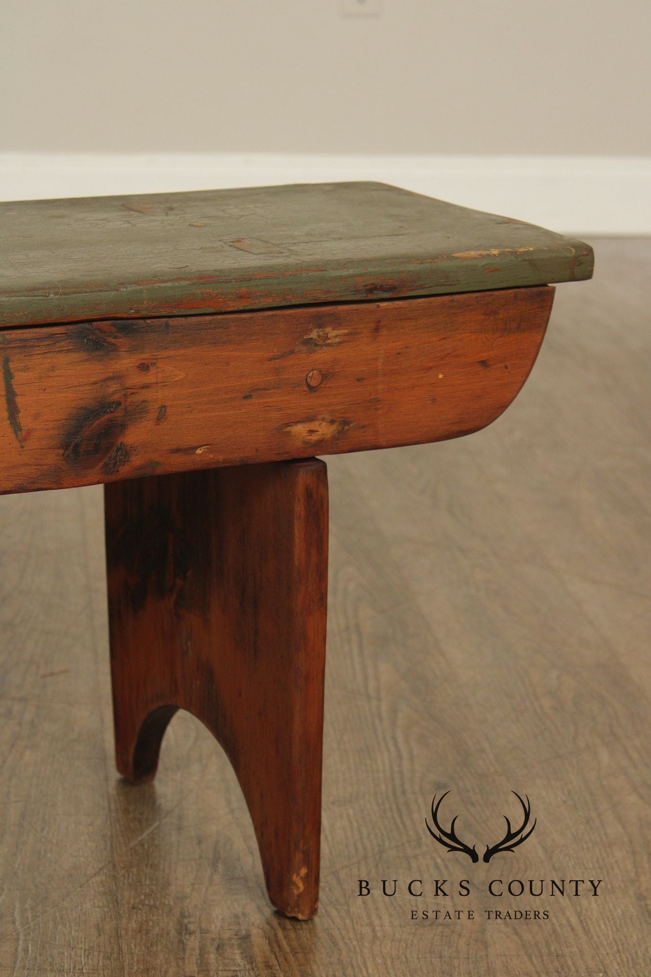 Antique Primitive Pine Bench