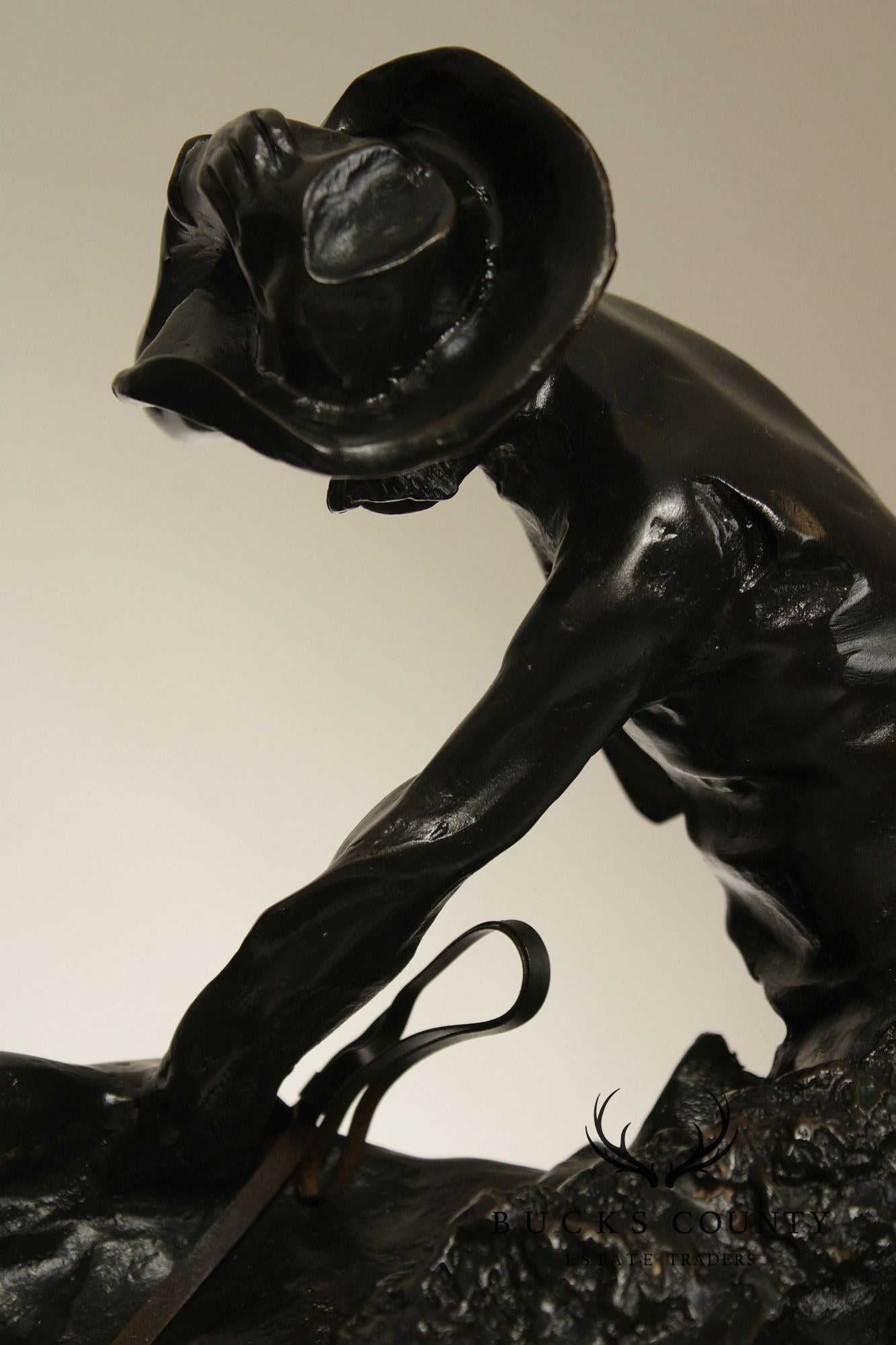 Frederic Remington Bronze Statue, 'Rattlesnake'