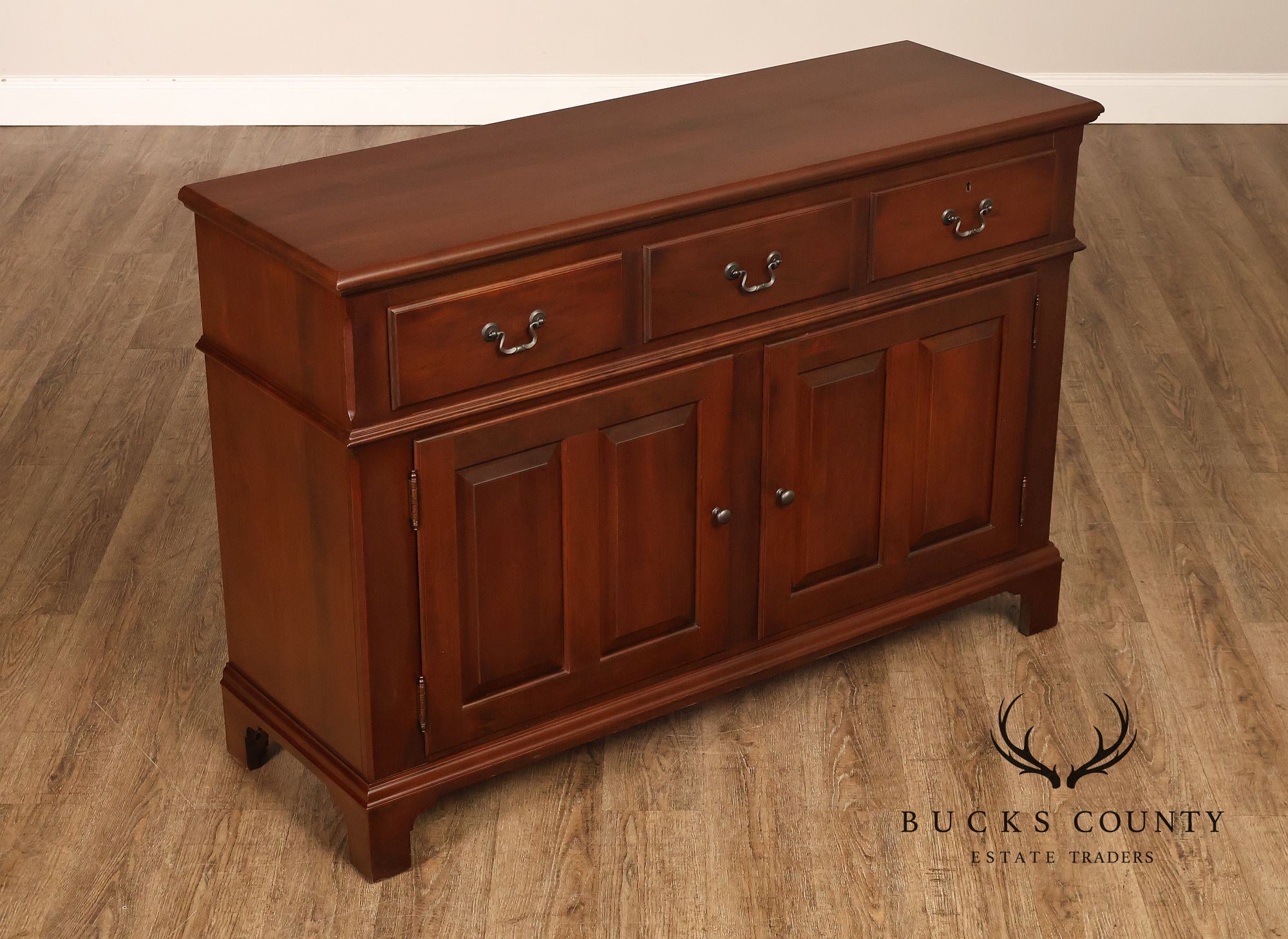 Hitchcock Colonial Style Cherry Three-Drawer Server