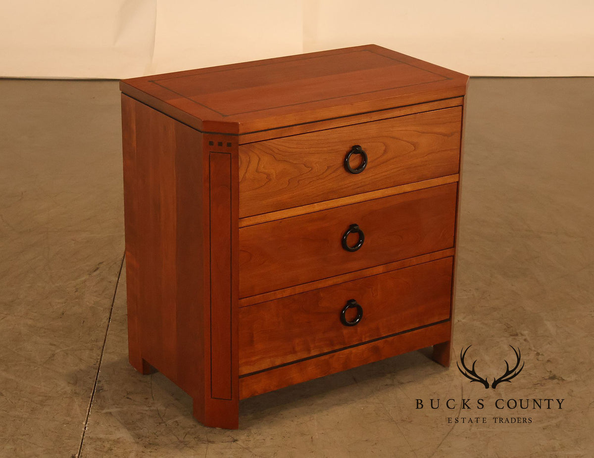 Stickley 21st Century Collection Cherry Three-Drawer Nightstand