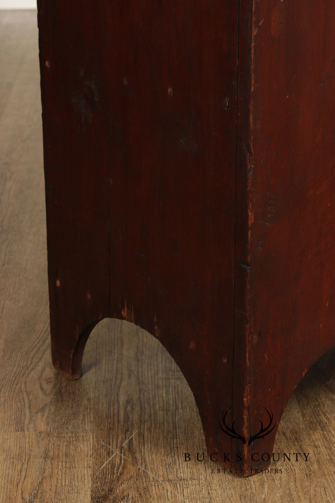 Antique Primitive Painted Single Door Cupboard