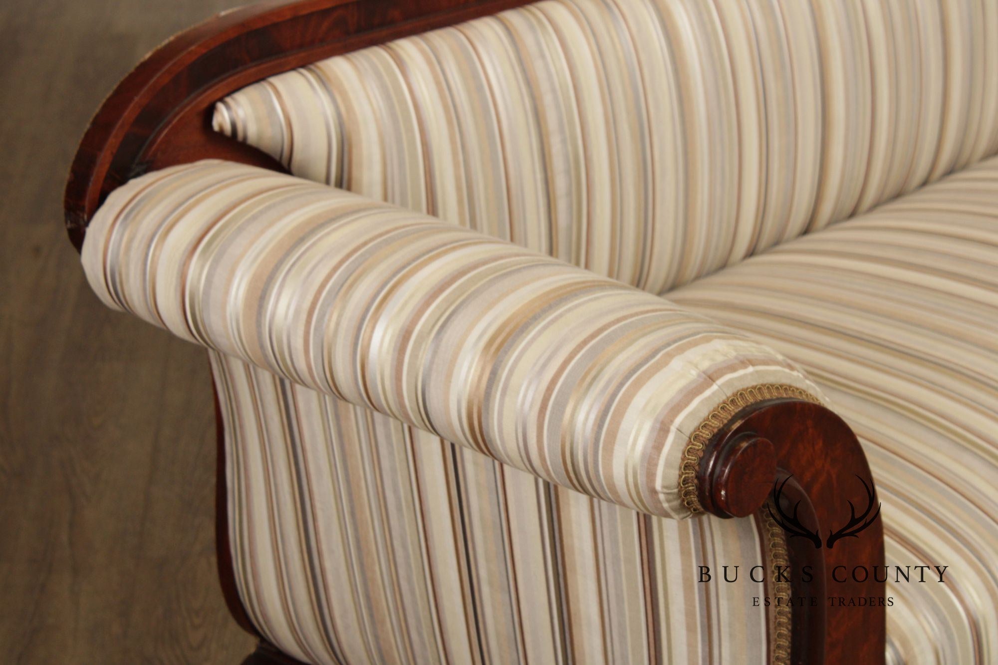 Antique 19th Century American Empire Mahogany Sofa