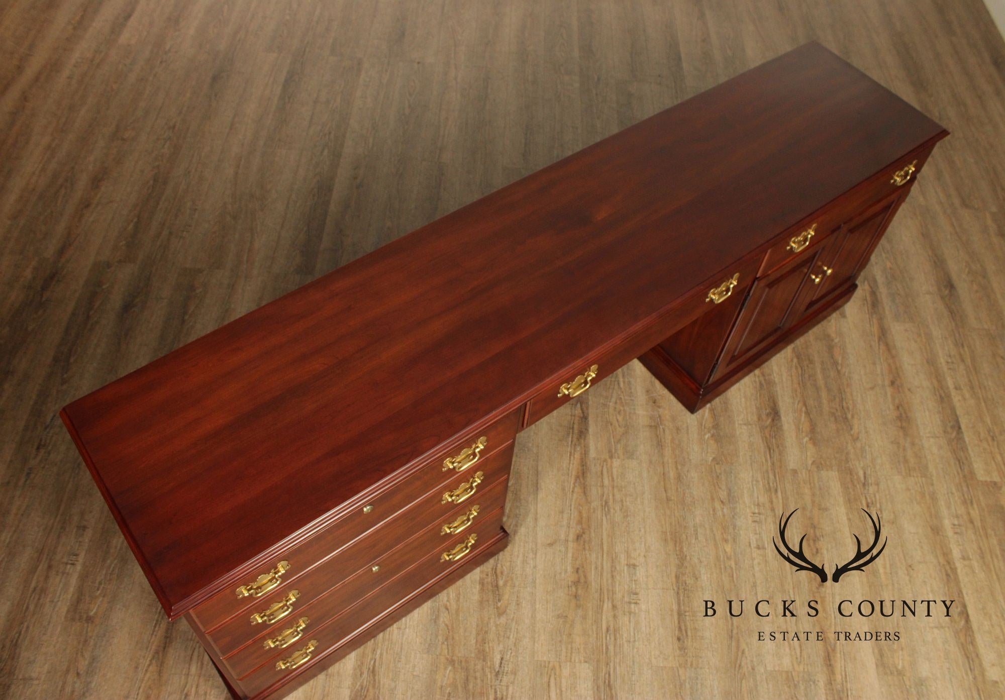 Statton Solid Cherry Executive Desk Credenza