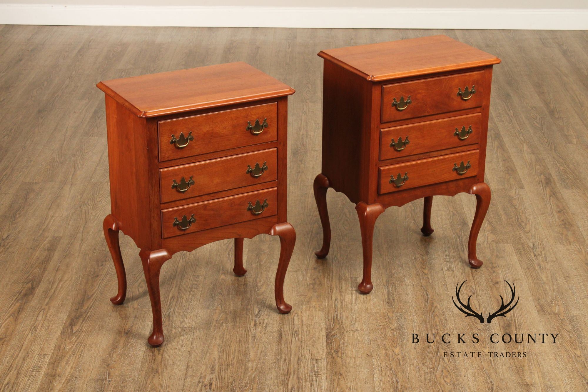 Virginia Craftsmen Reproductions Pair of Cherry Side Chests