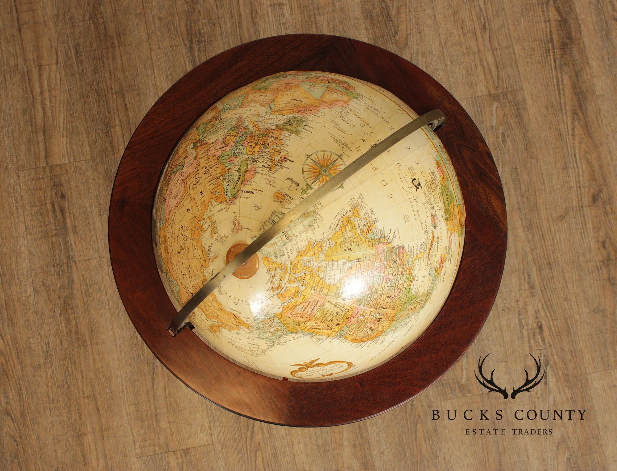 Replogle Standing Floor Globe in Mahogany Stand