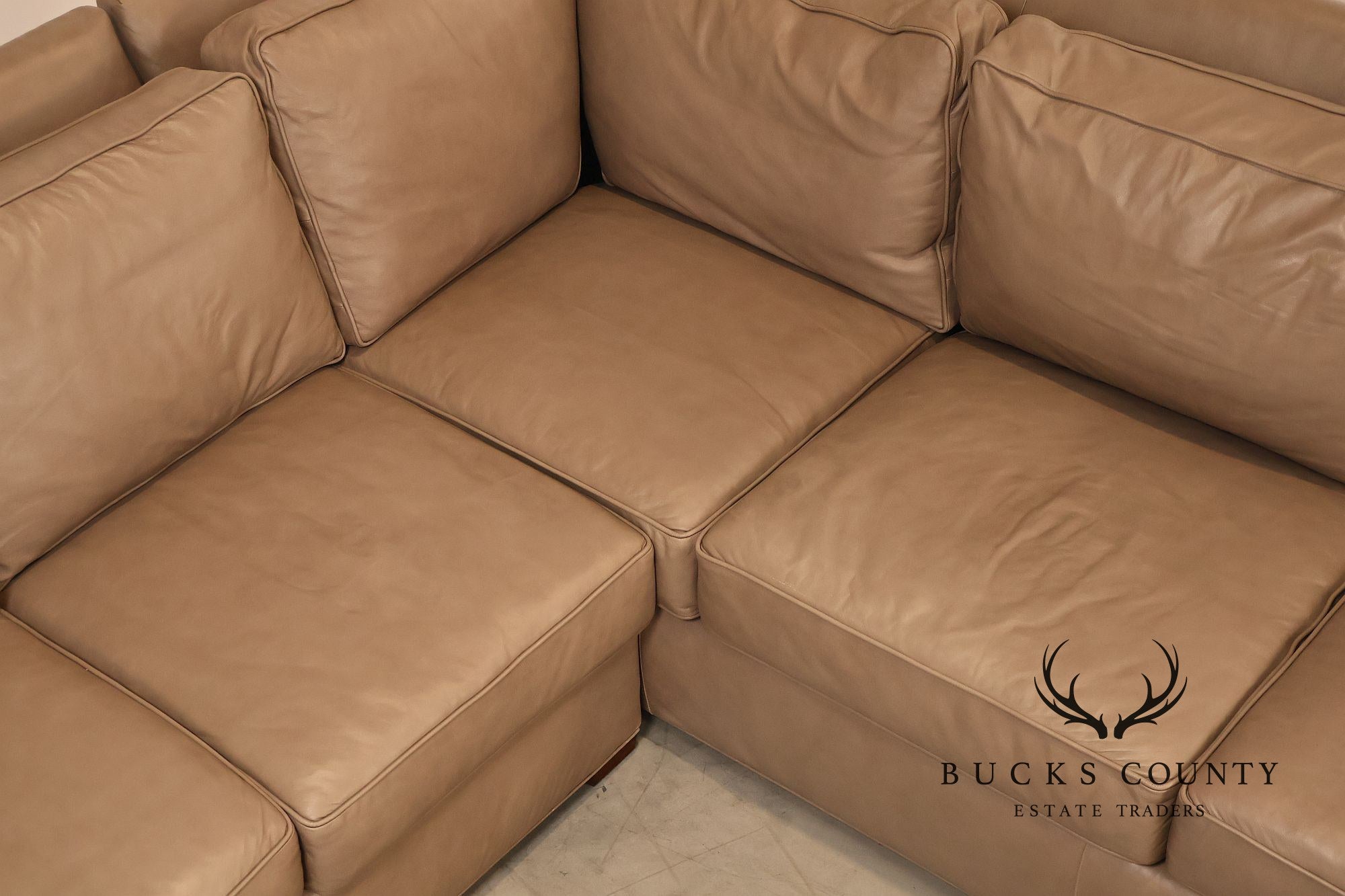 Century Furniture Leather Sectional Sofa