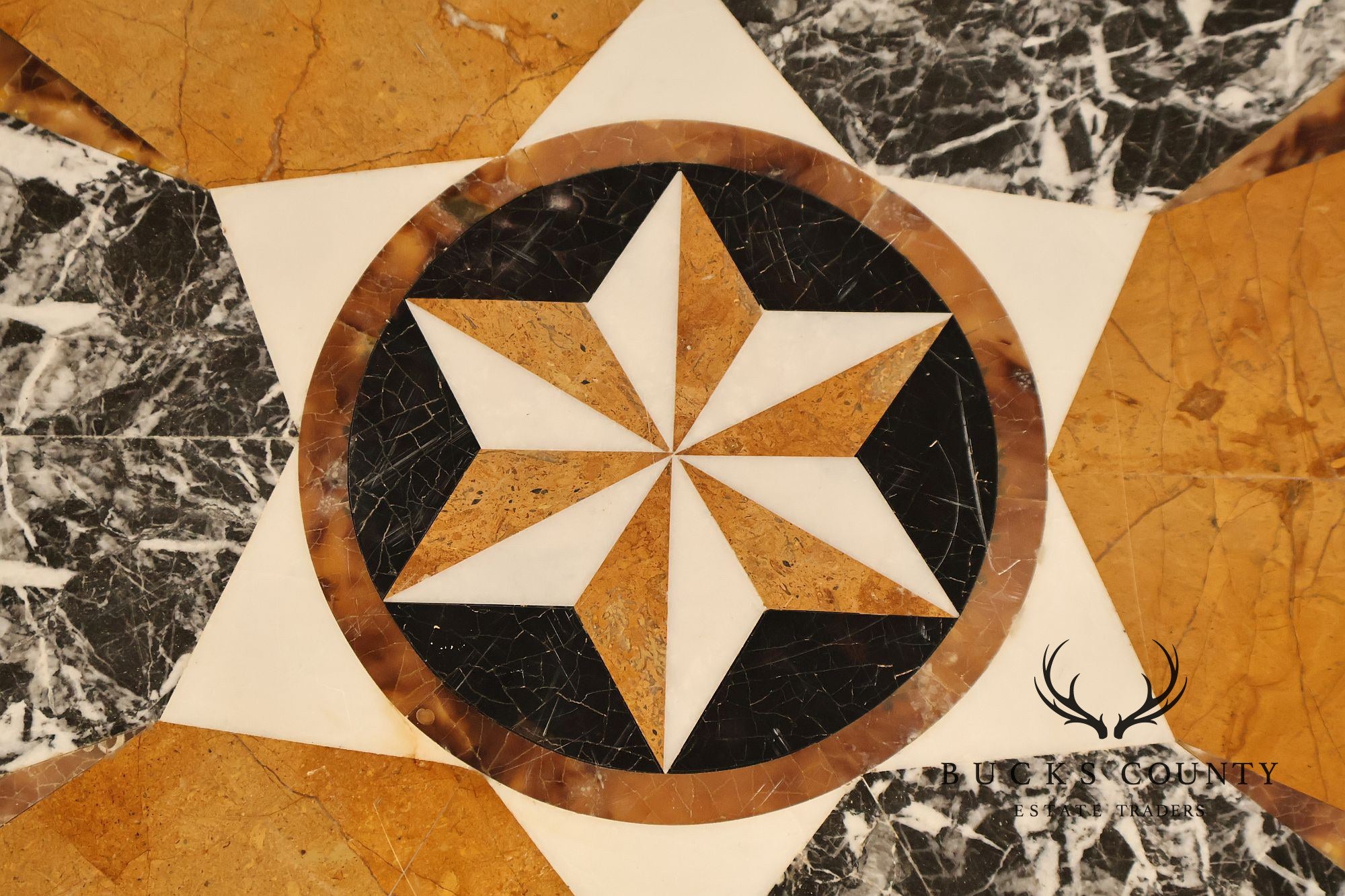 Empire Style Round Pietra Dura Center Table With Gilt Carved Base