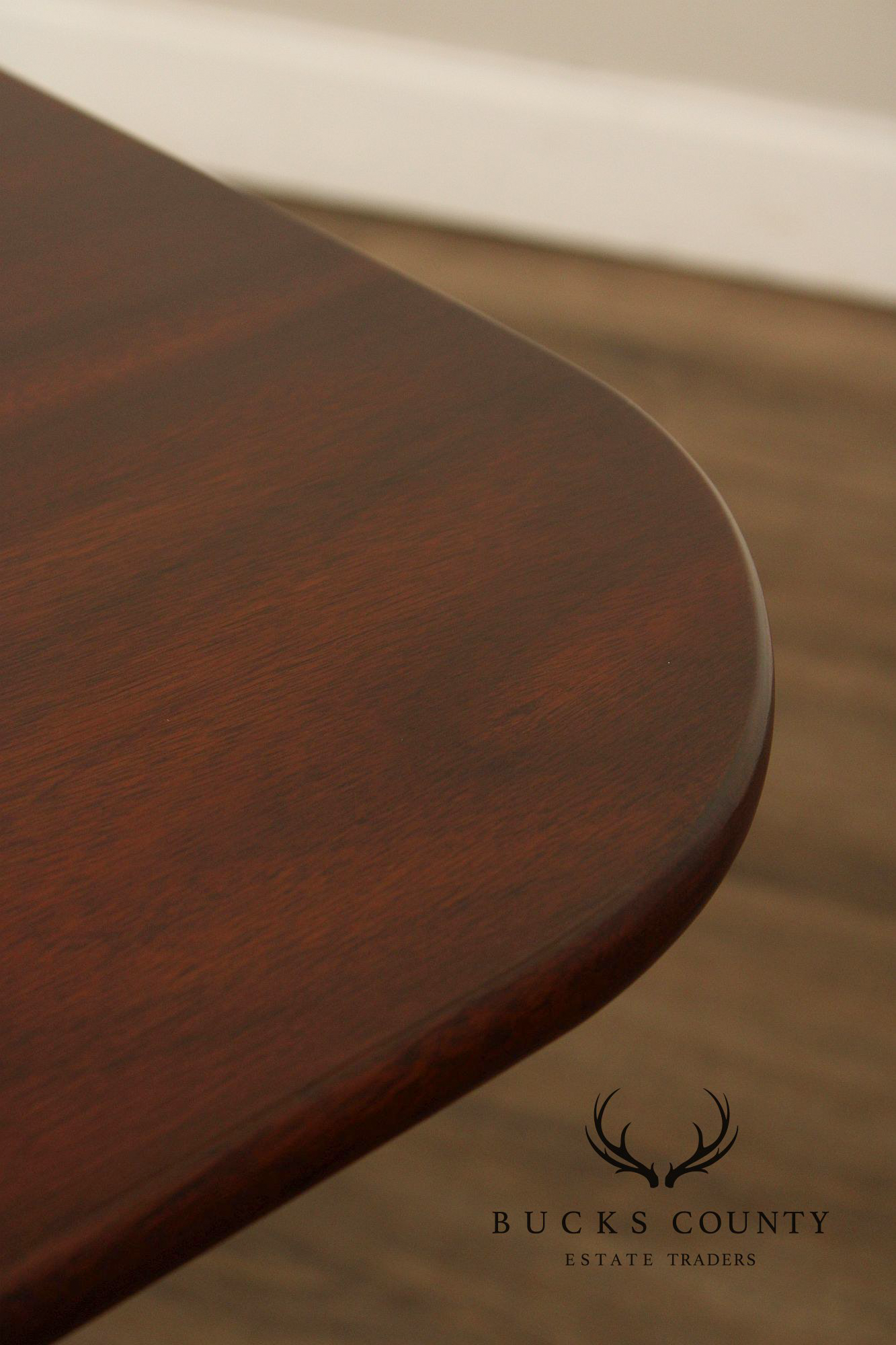 Henkel Harris Georgian Style Mahogany Double Pedestal Dining Table